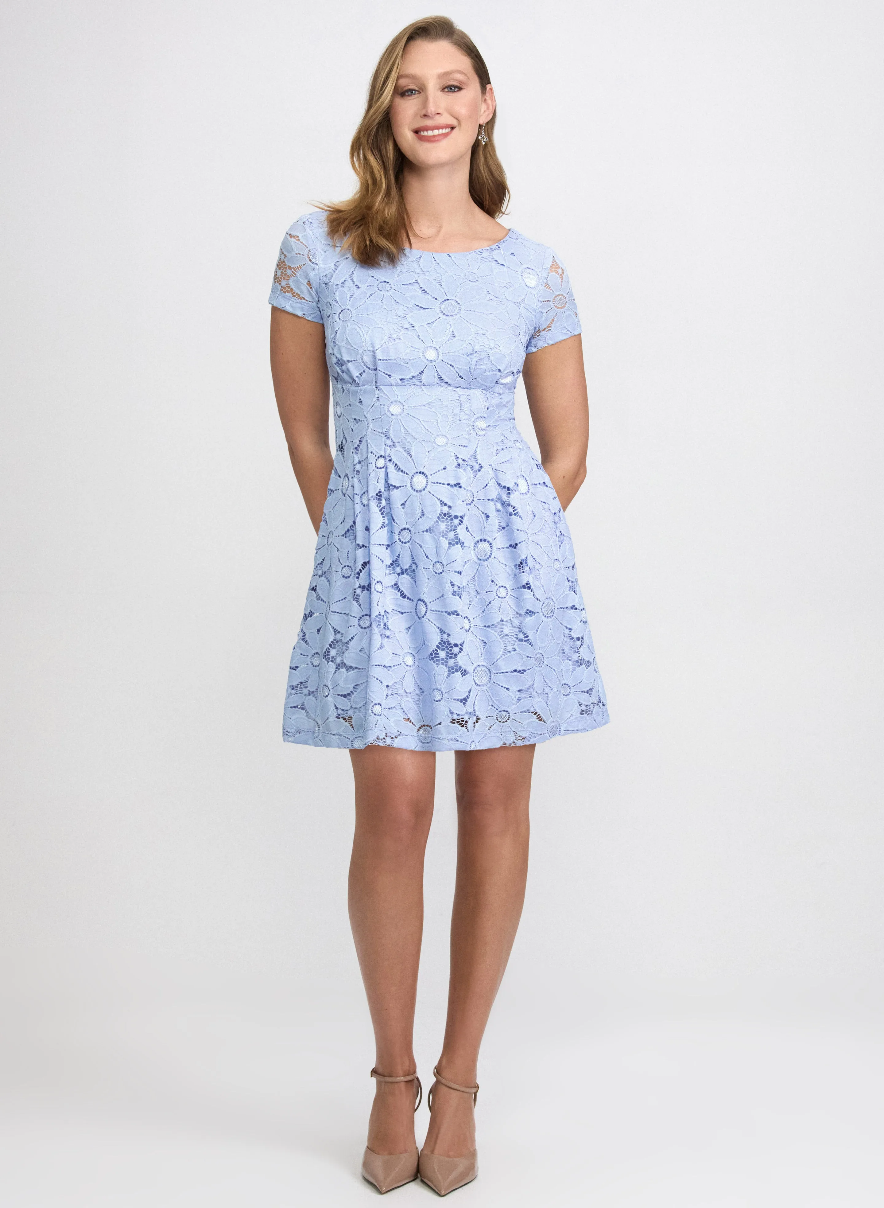 Laura Lace Empire Waist Dress Laura Lace Empire Waist Dress - Image 1