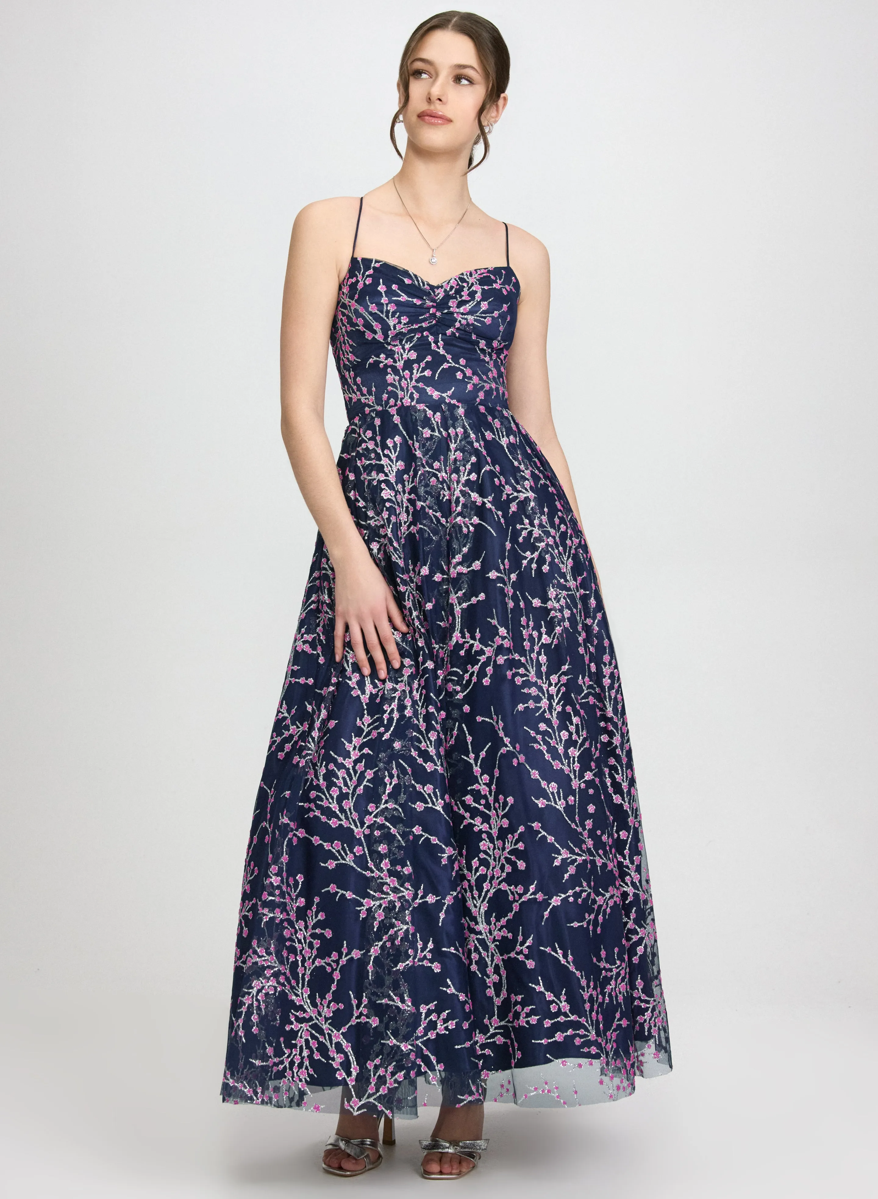 Laura Glitter Tulle & Satin Gown Laura Glitter Tulle & Satin Gown - Image 1