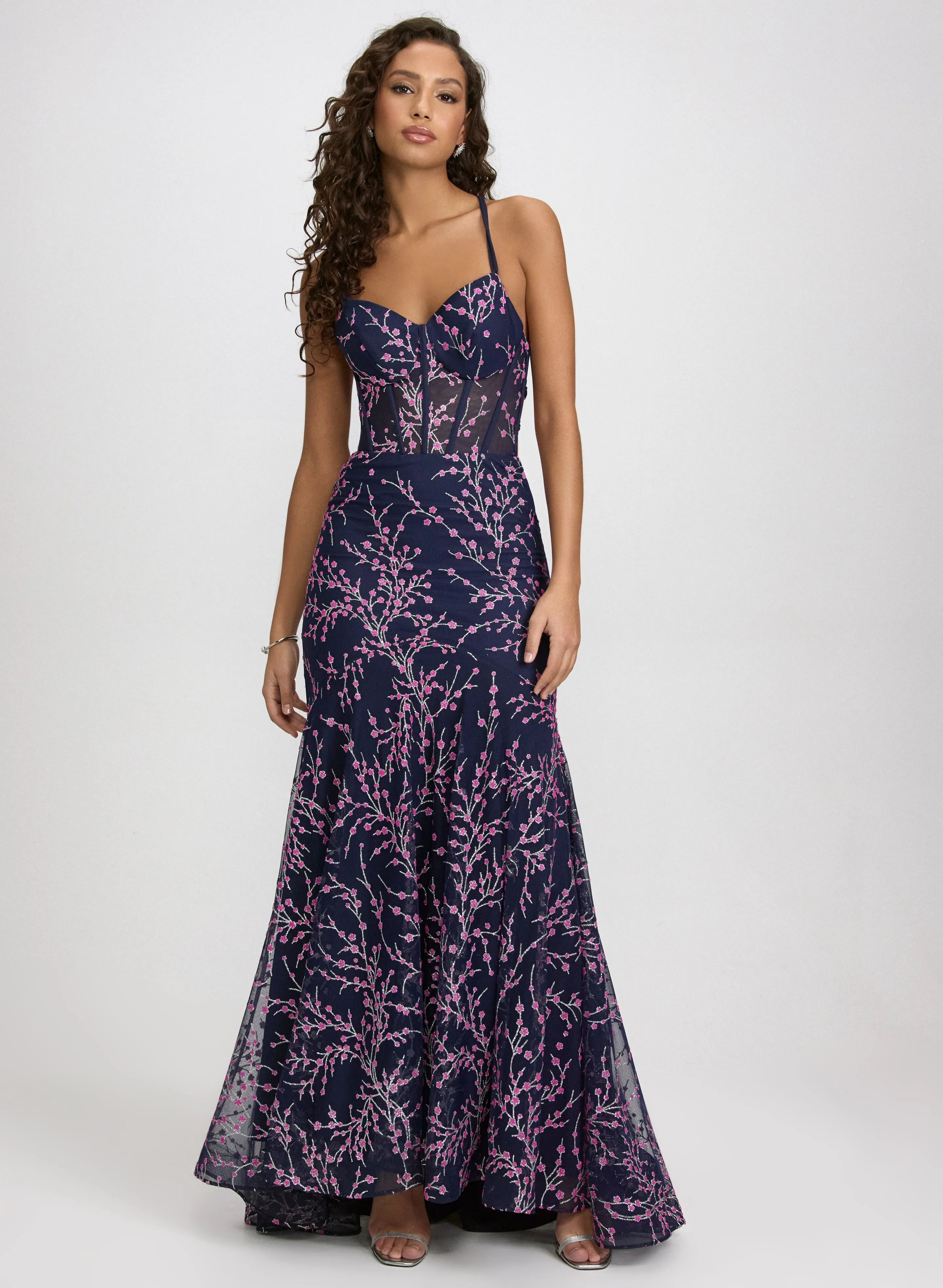 Laura Glitter Floral Dress Laura Glitter Floral Dress - Image 1
