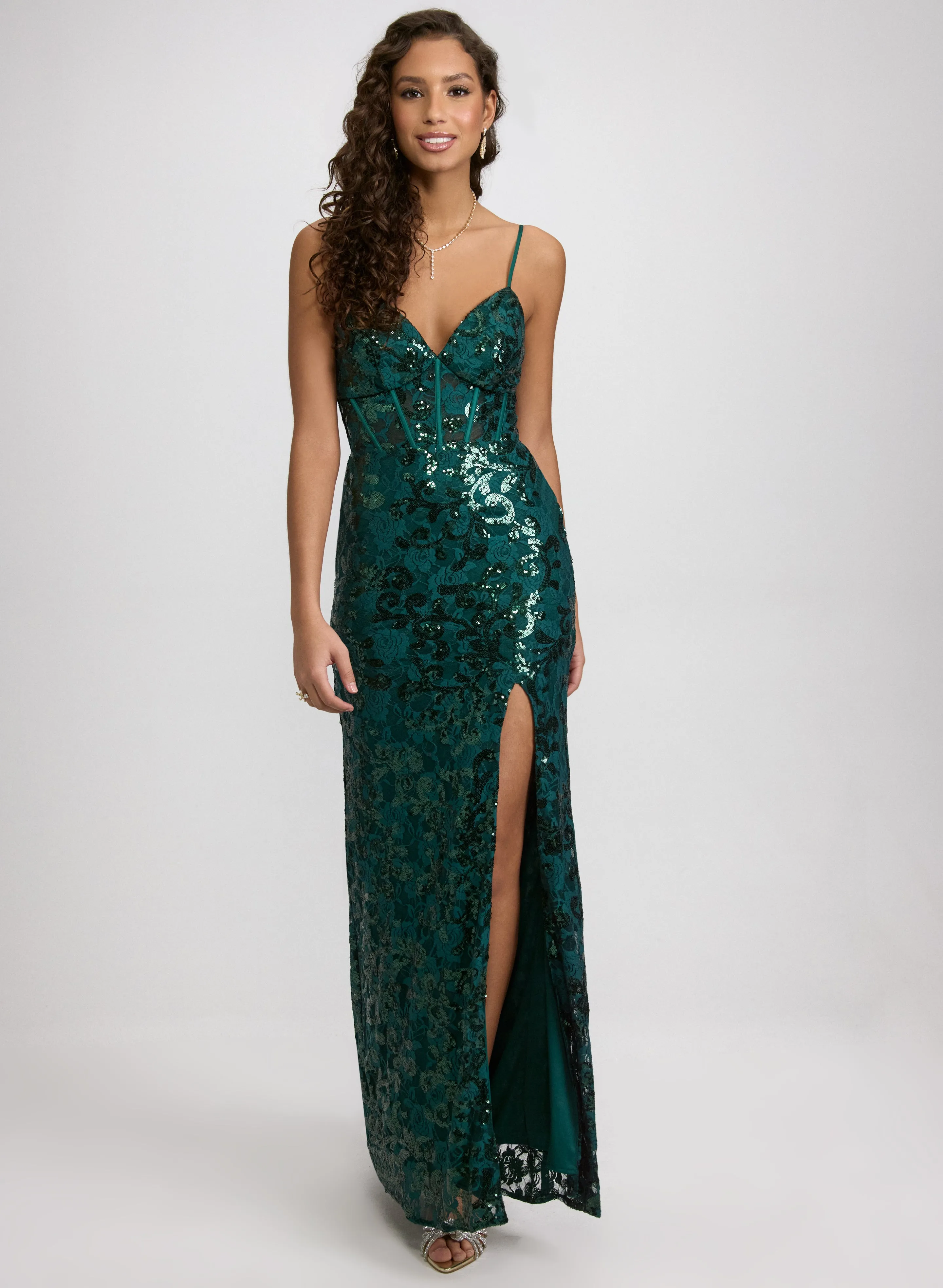 Laura Lace & Sequin Dress Laura Lace & Sequin Dress - Image 1