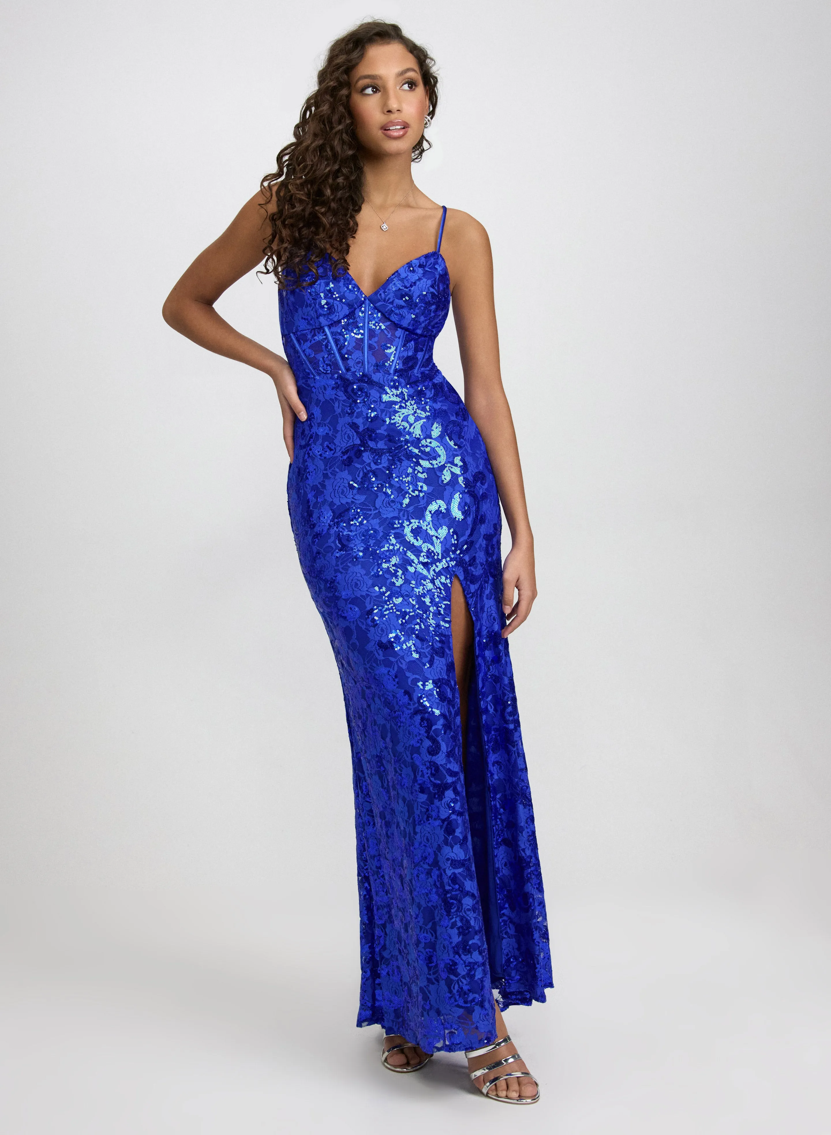Laura Lace & Sequin Dress Laura Lace & Sequin Dress - Image 1