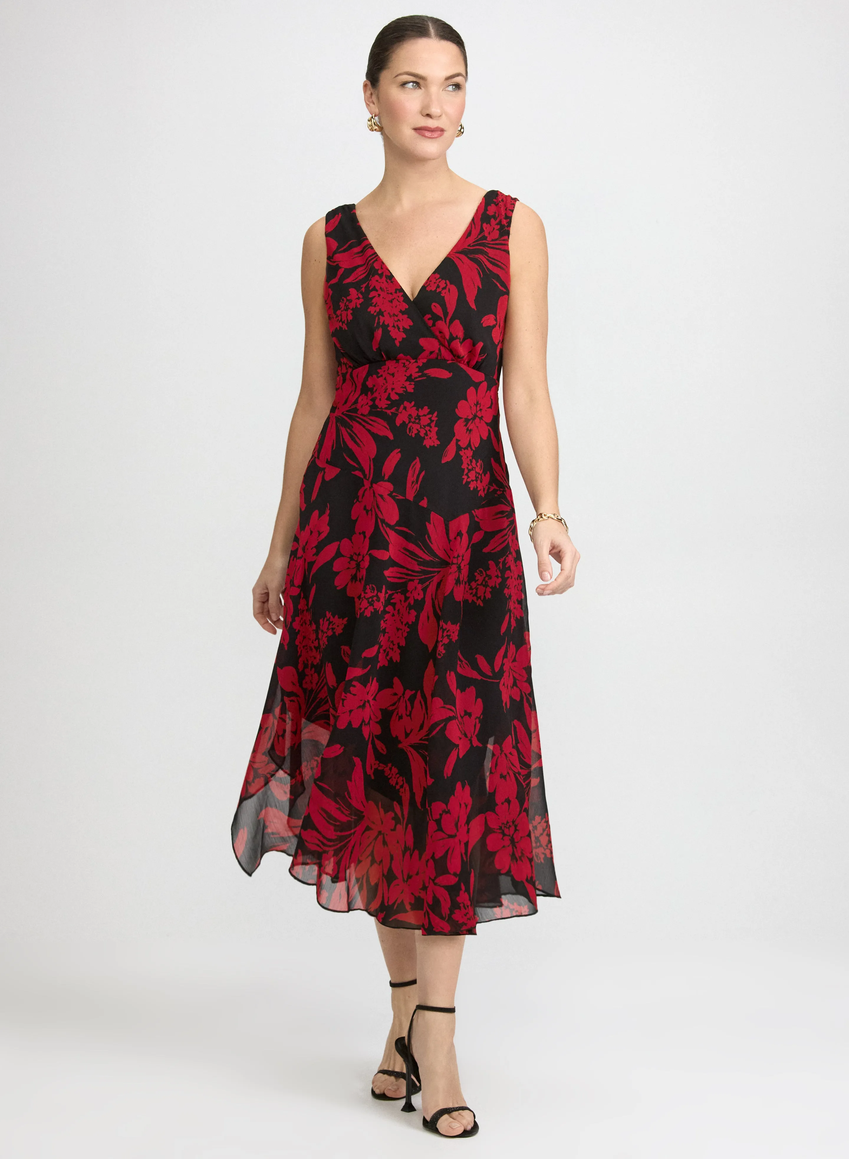 Laura Floral Chiffon Dress Laura Floral Chiffon Dress - Image 1