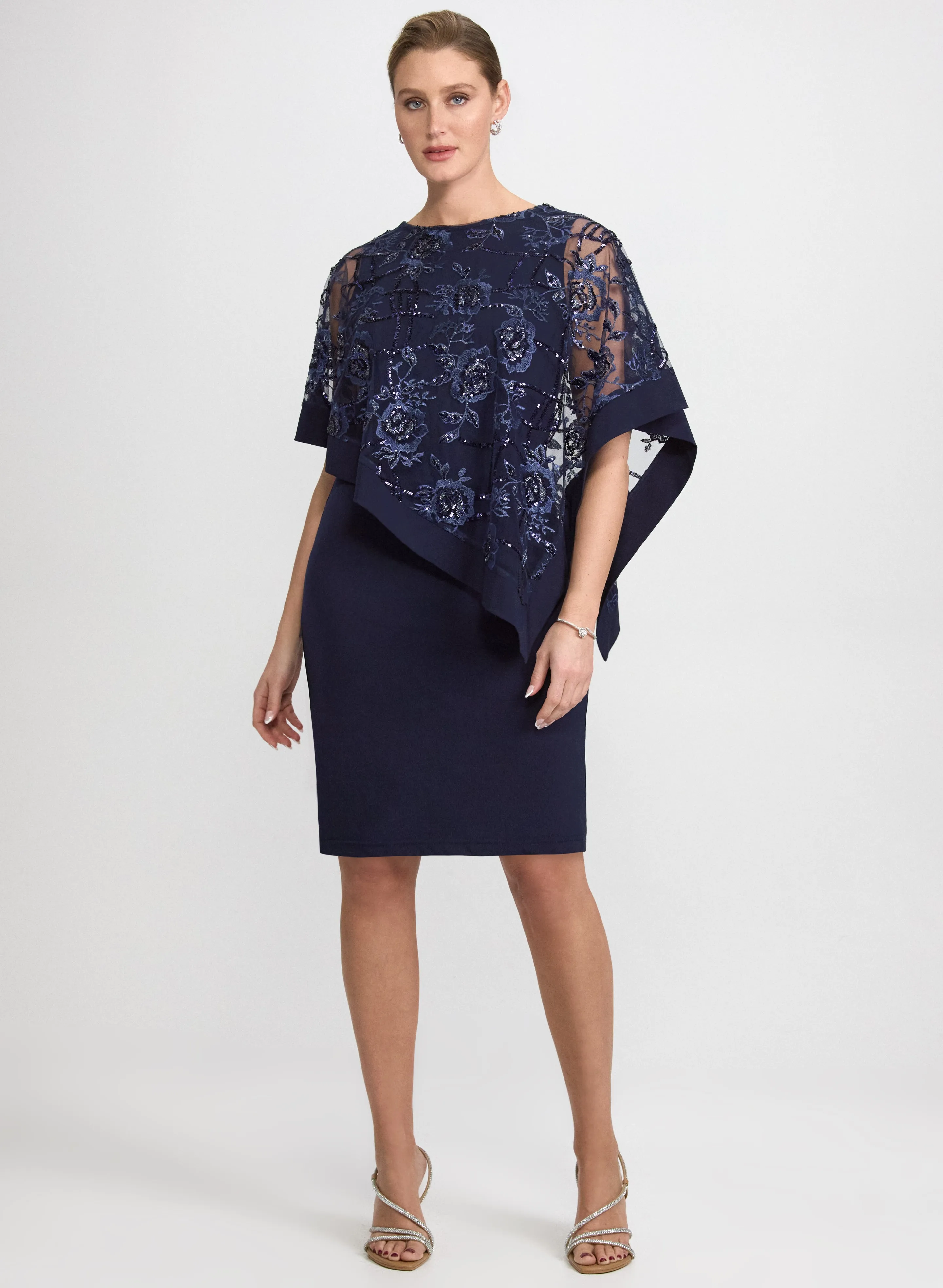 Laura Floral Capelet Dress Laura Floral Capelet Dress - Image 1