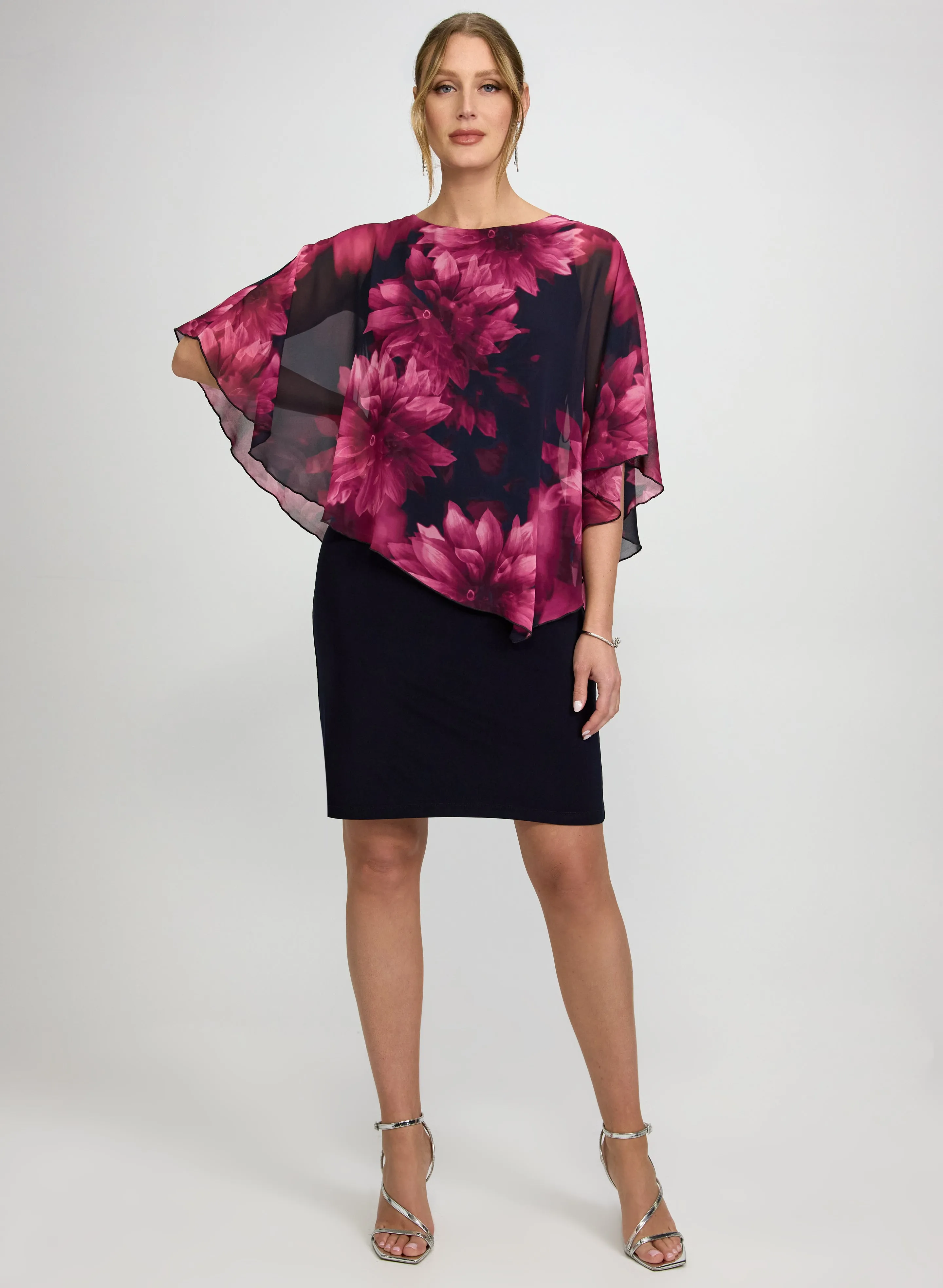 Laura Floral Overlay Dress Laura Floral Overlay Dress - Image 1