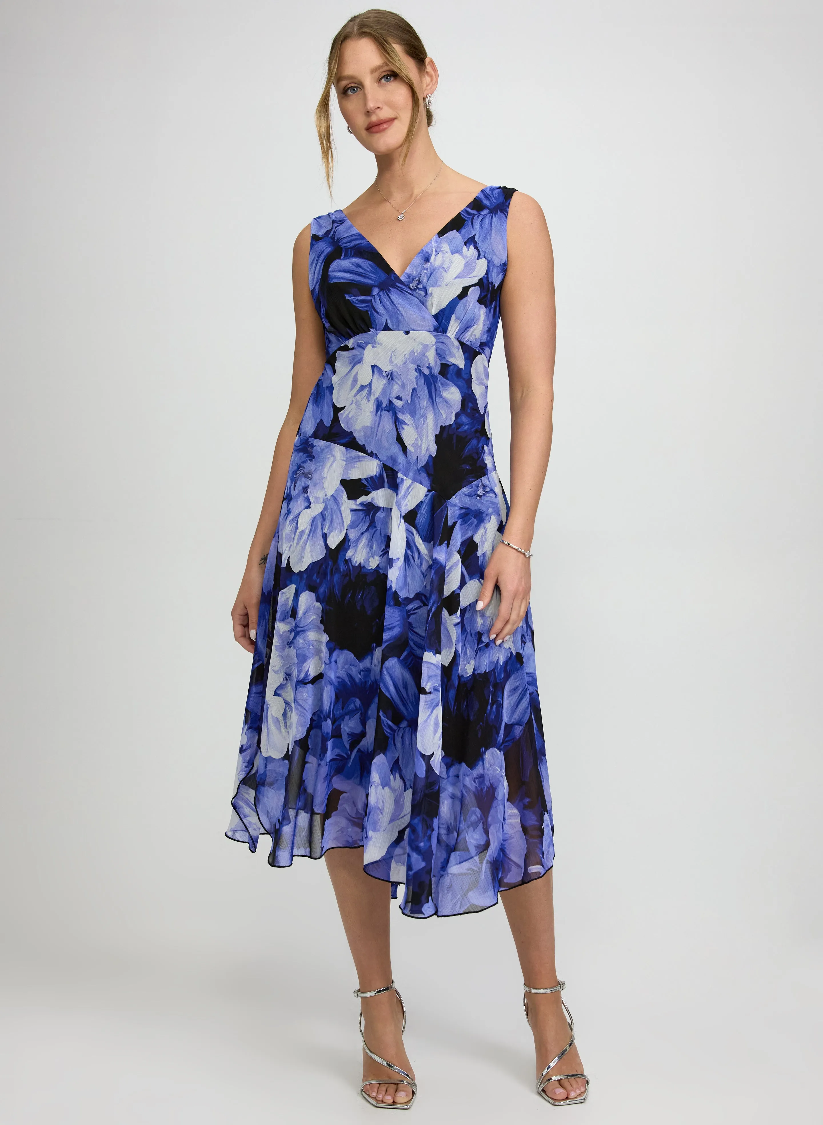 Laura Floral Chiffon Midi Dress Laura Floral Chiffon Midi Dress - Image 1