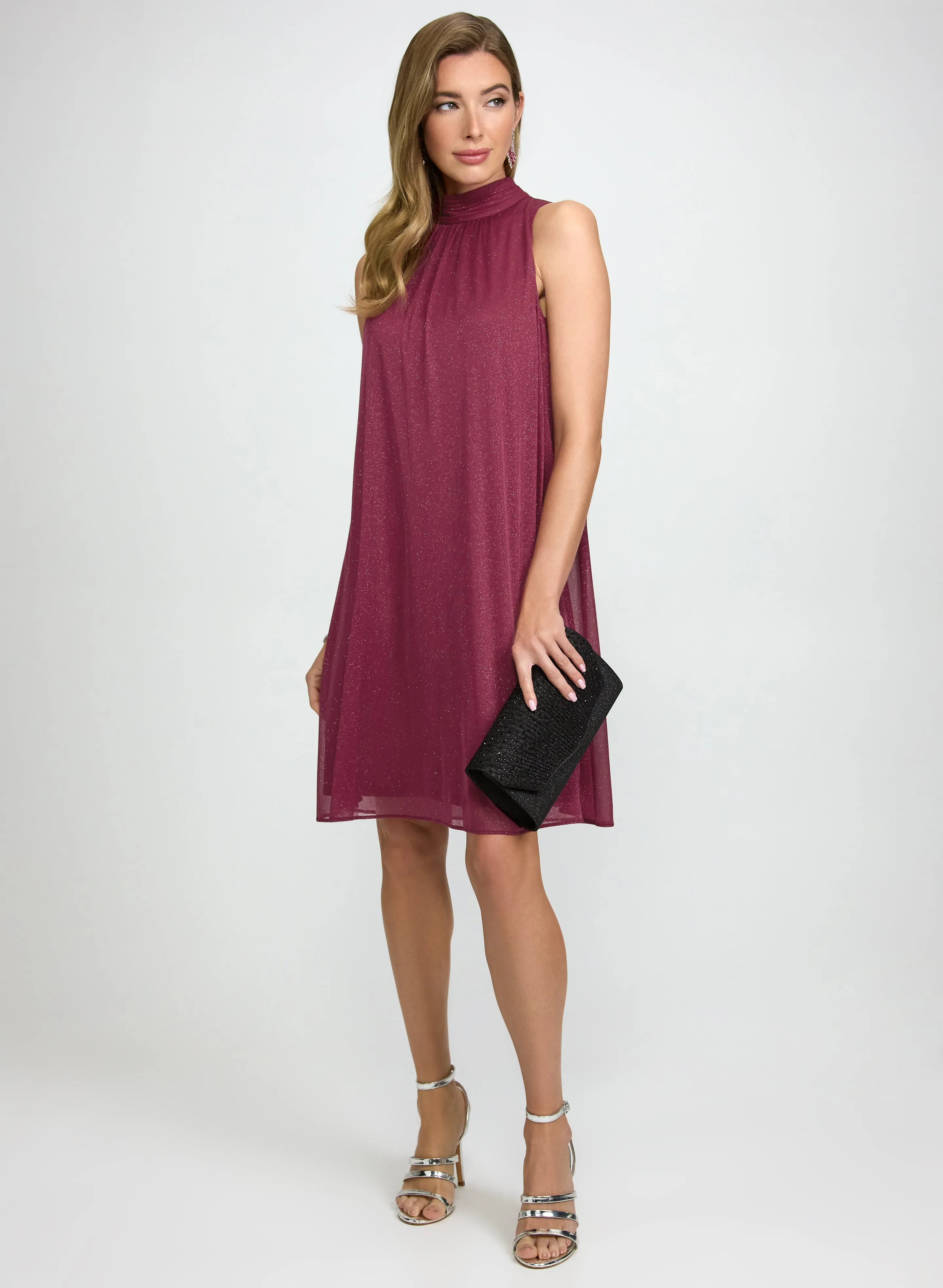Laura Glitter Halter Neck Dress Laura Glitter Halter Neck Dress - Image 1