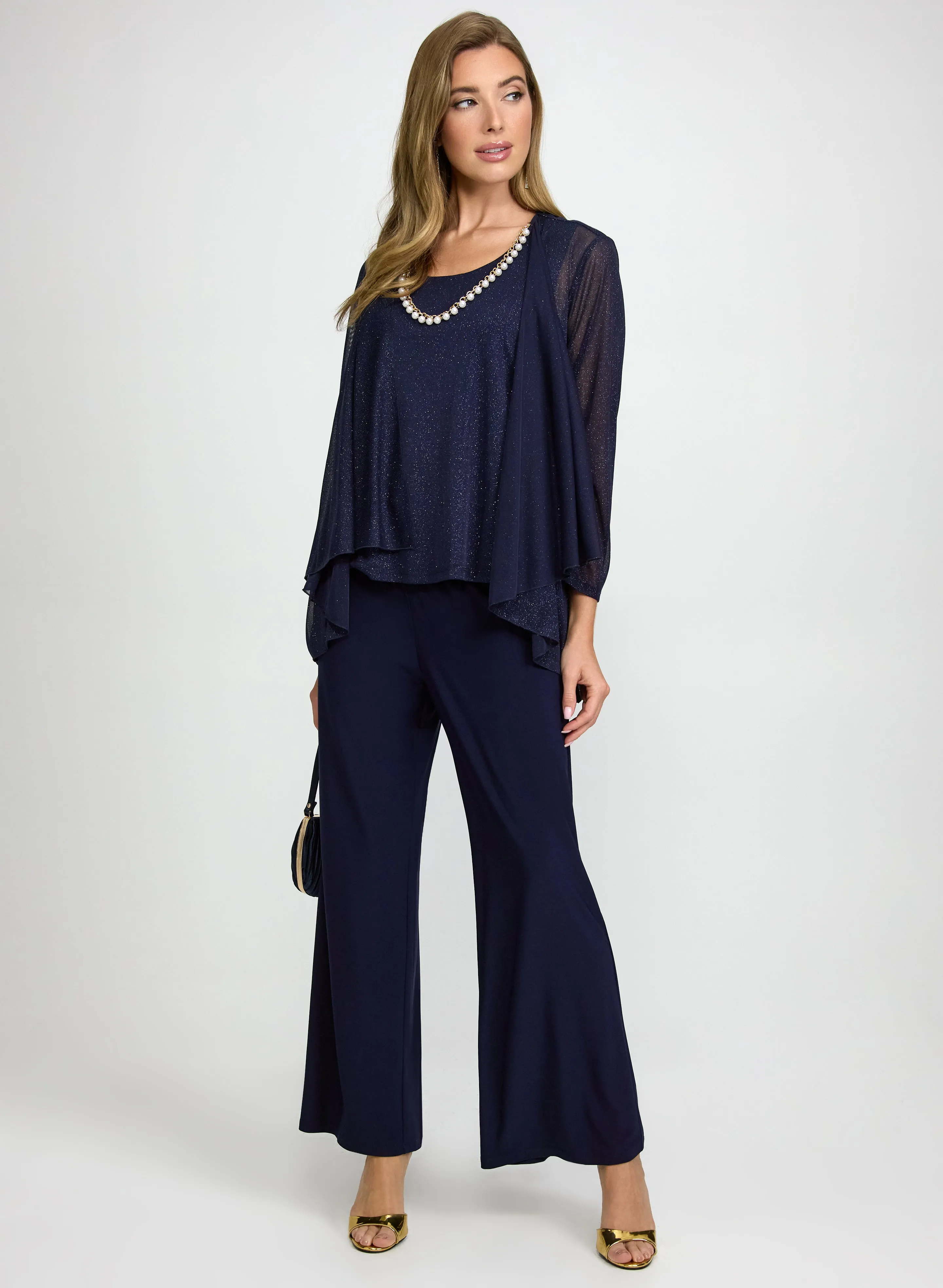 Laura Glitter Jacket, Top & Pants Set Laura Glitter Jacket, Top & Pants Set - Image 1