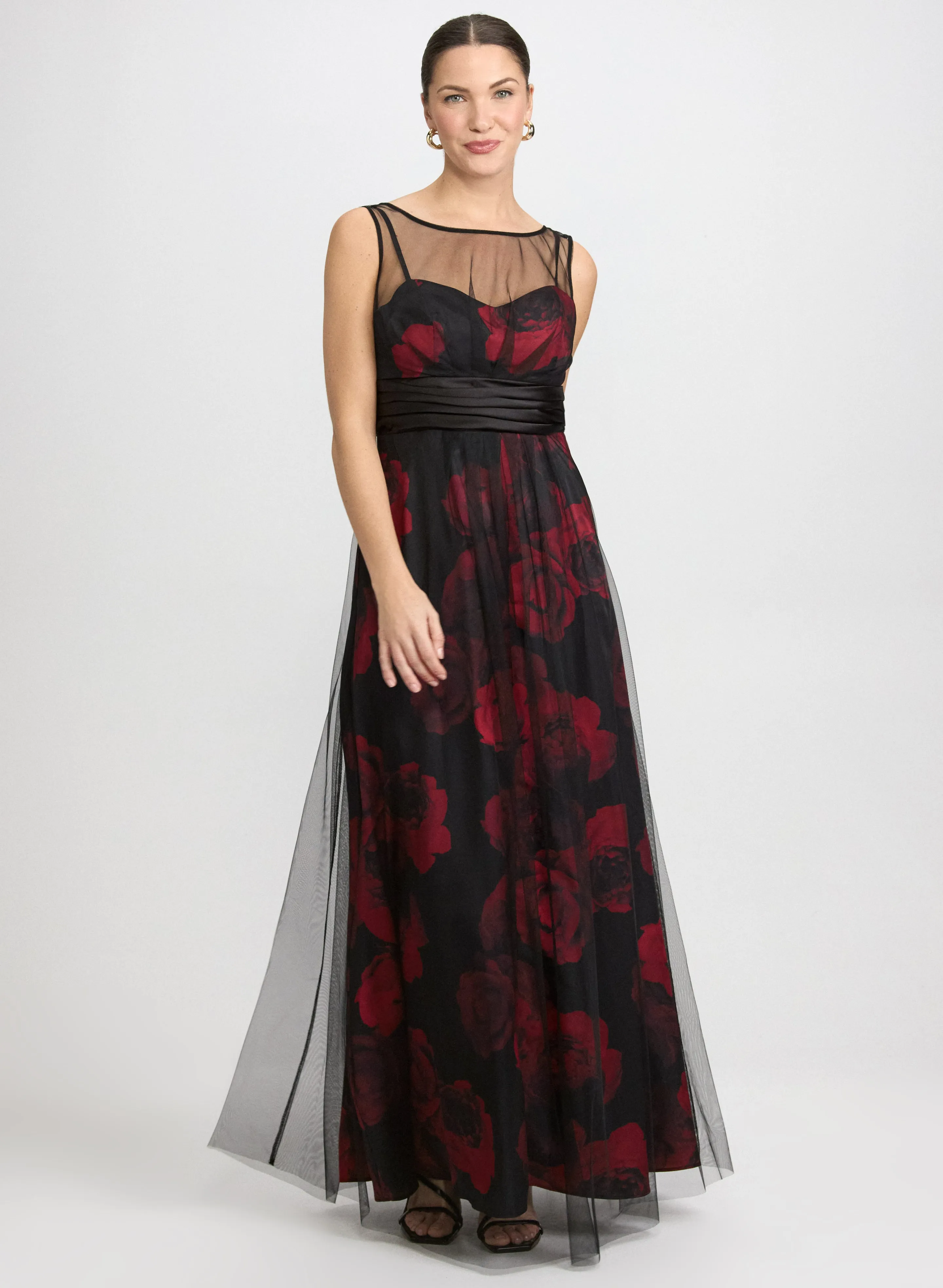 Laura Floral Mesh Dress Laura Floral Mesh Dress - Image 1