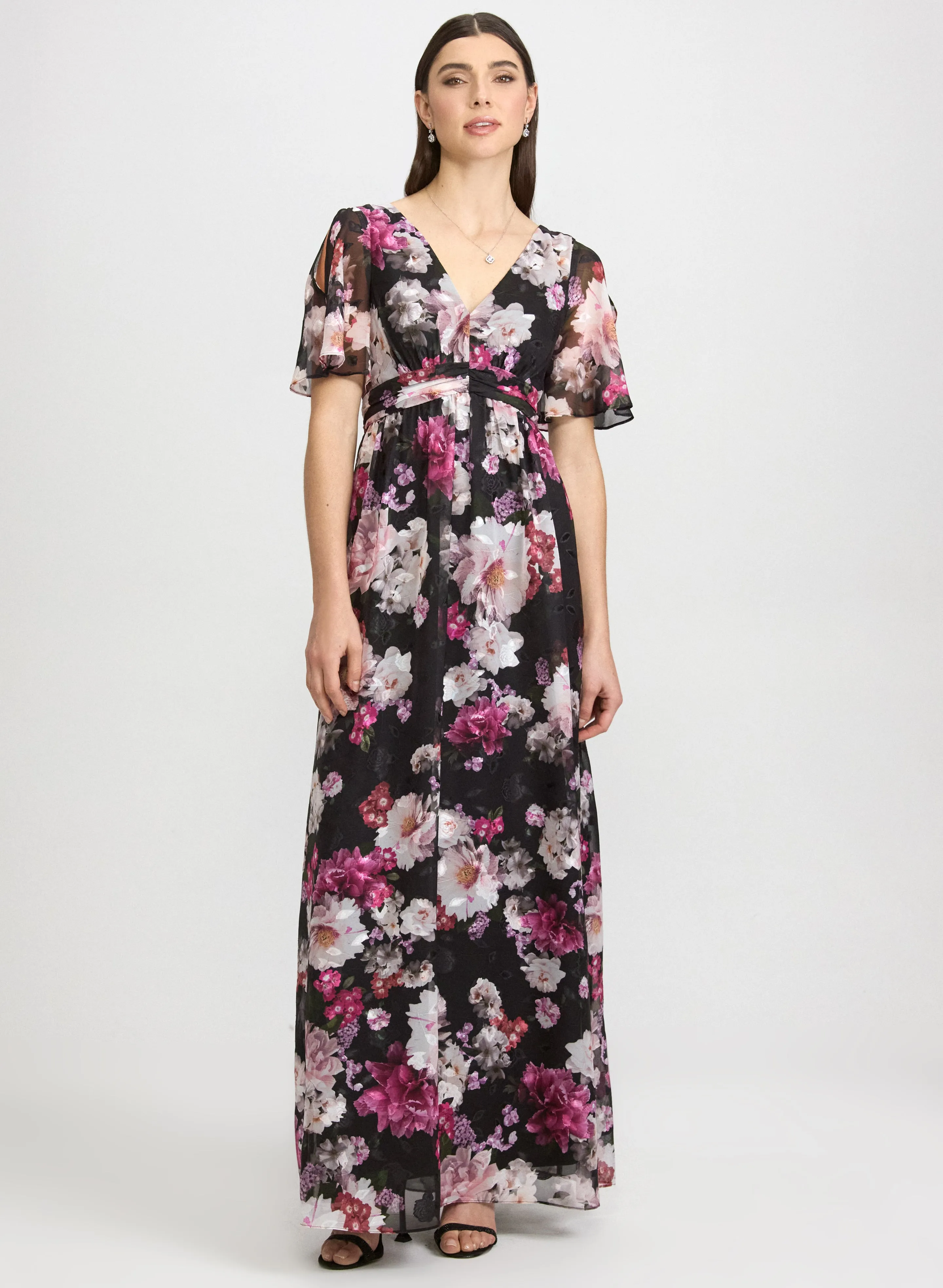 Laura Floral Chiffon Maxi Dress Laura Floral Chiffon Maxi Dress - Image 1