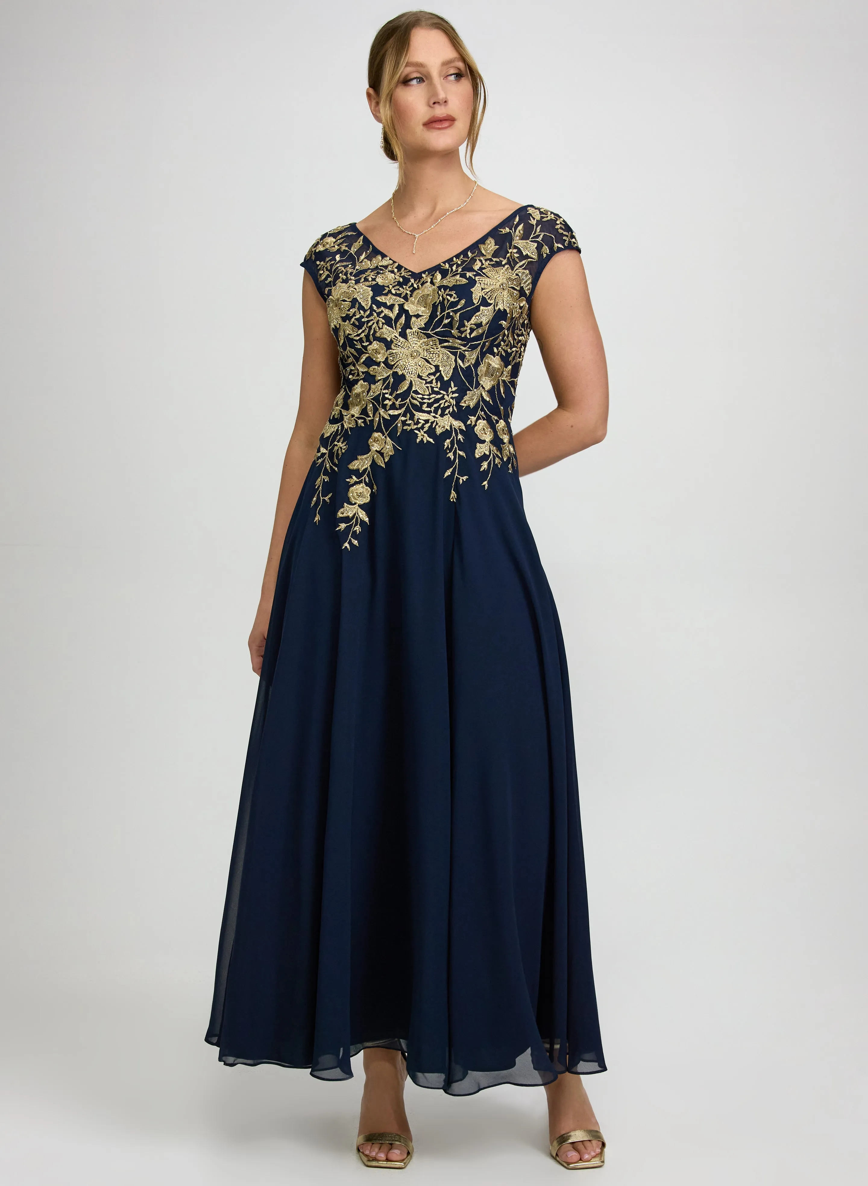 Laura Floral Embroidered Dress Laura Floral Embroidered Dress - Image 1