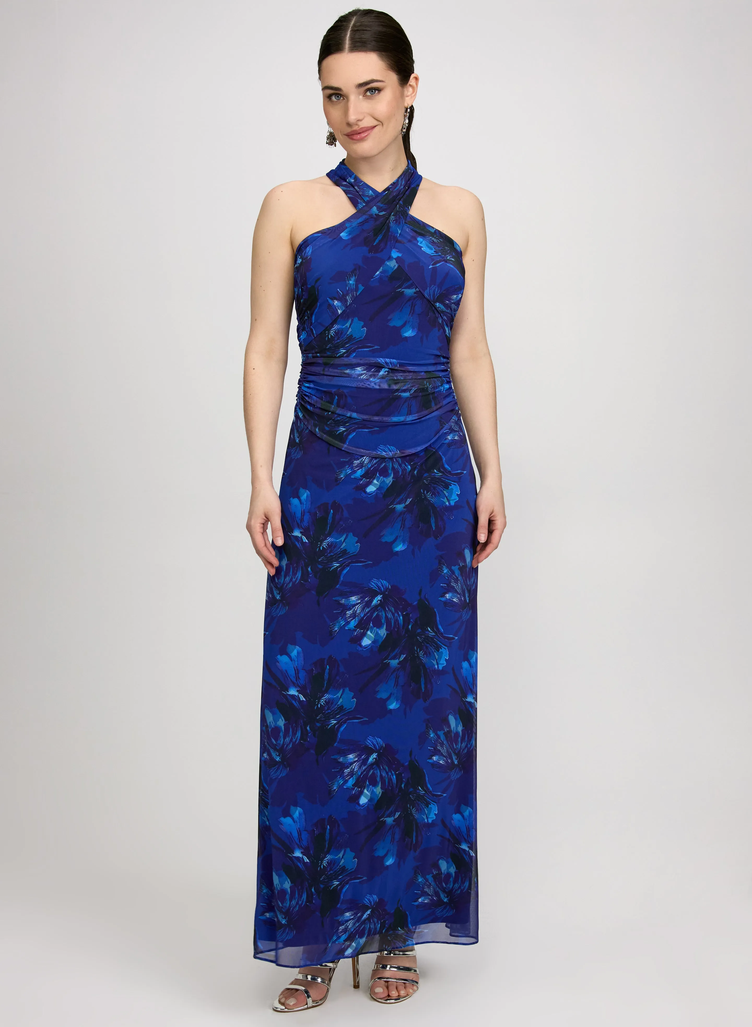 Laura Floral Print Mesh Dress Laura Floral Print Mesh Dress - Image 1