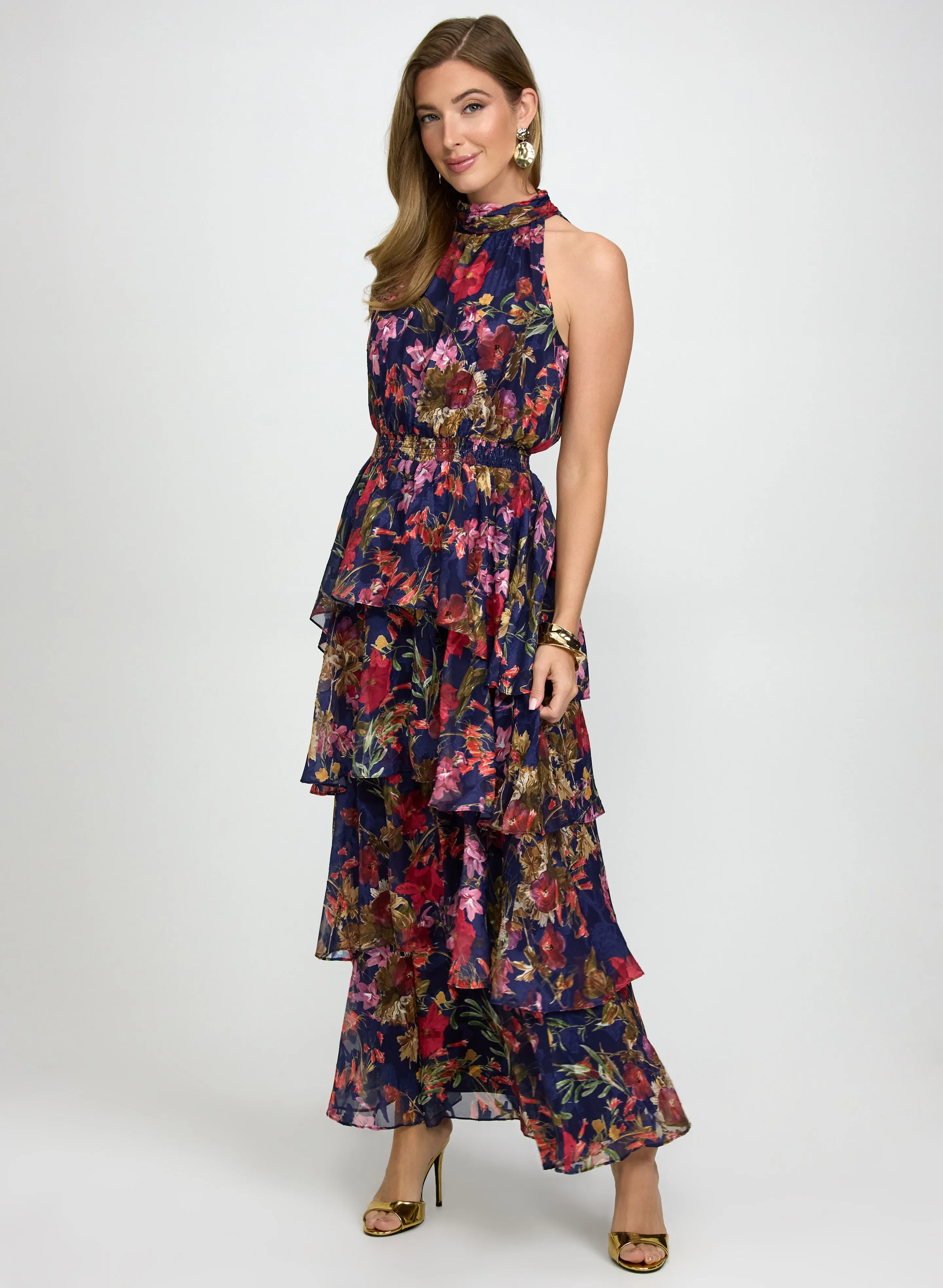 Laura Floral Chiffon Dress Laura Floral Chiffon Dress - Image 1