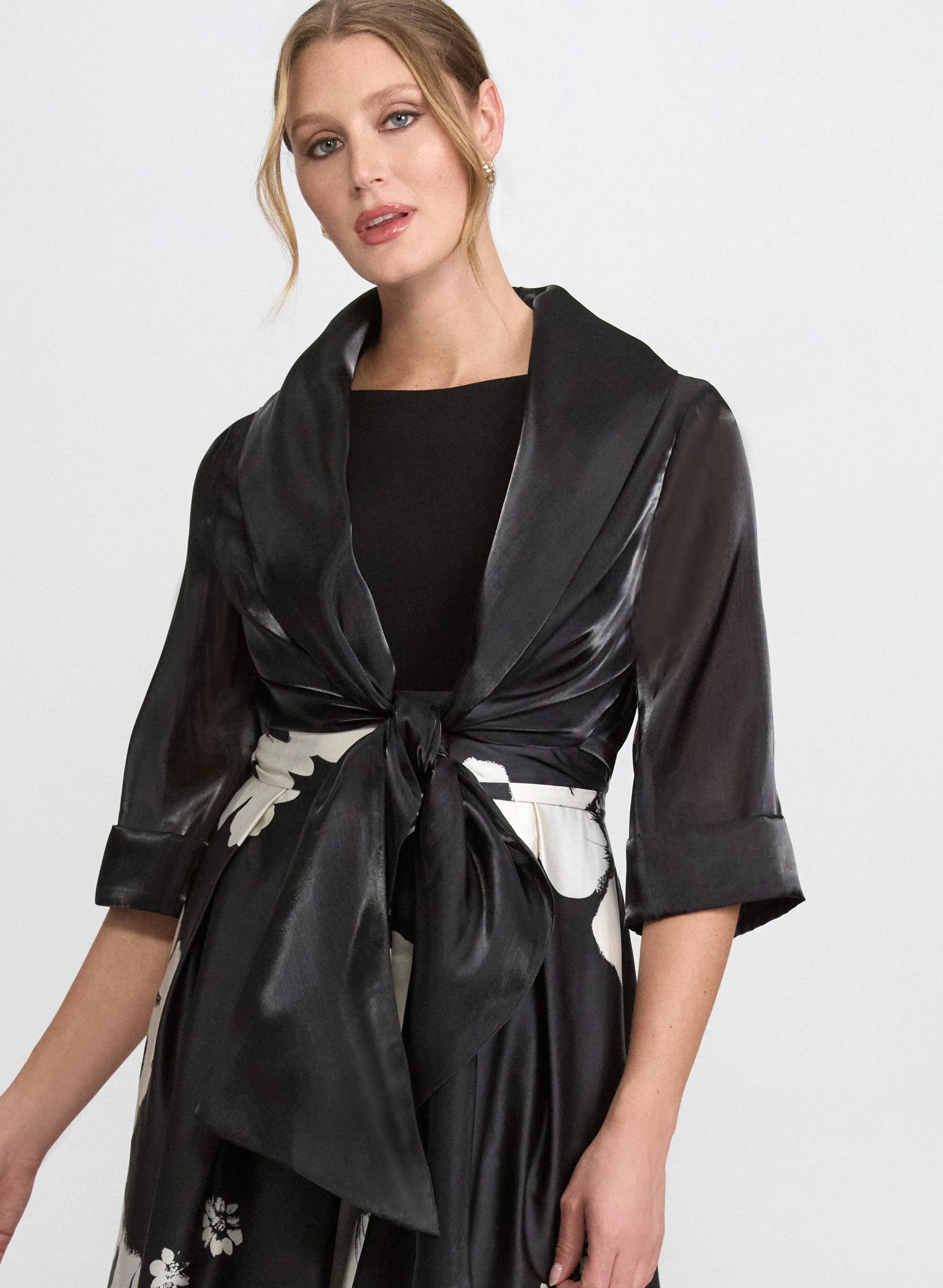 Laura Organza Tie-Front Bolero Laura Organza Tie-Front Bolero - Image 1