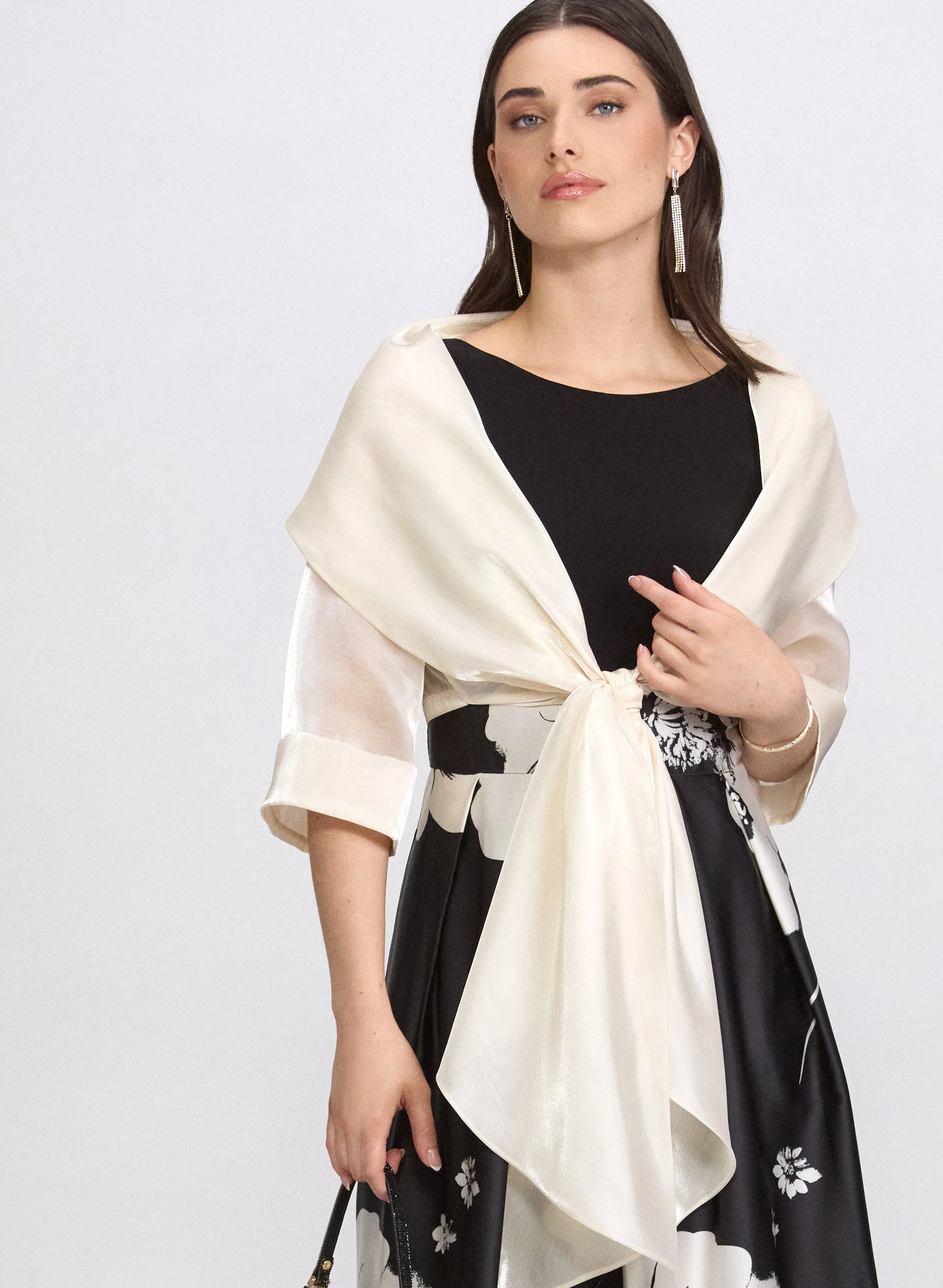 Laura Organza Tie-Front Bolero Laura Organza Tie-Front Bolero - Image 1