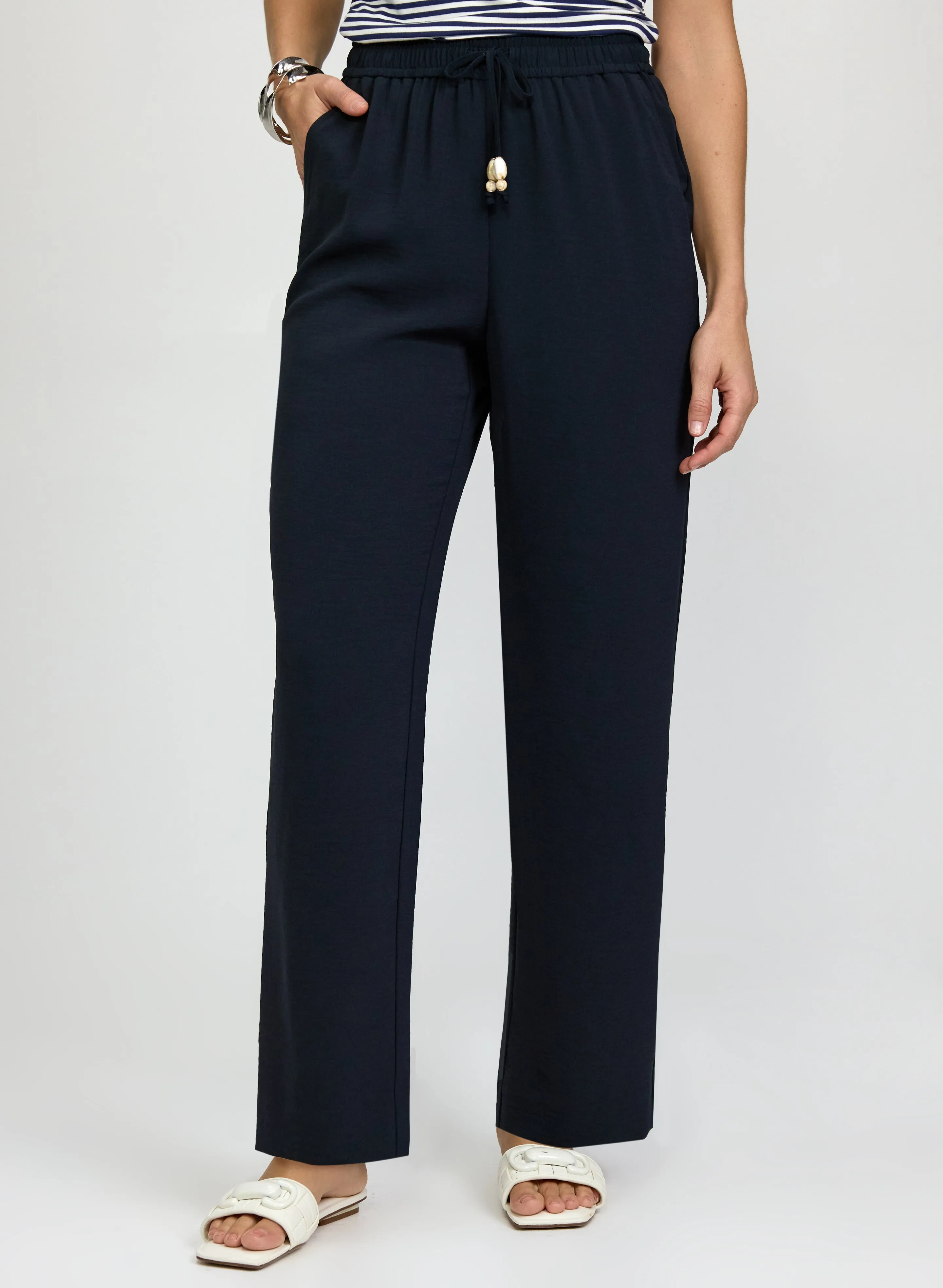 Laura Crinkled Wide-Leg Pants Laura Crinkled Wide-Leg Pants - Image 1