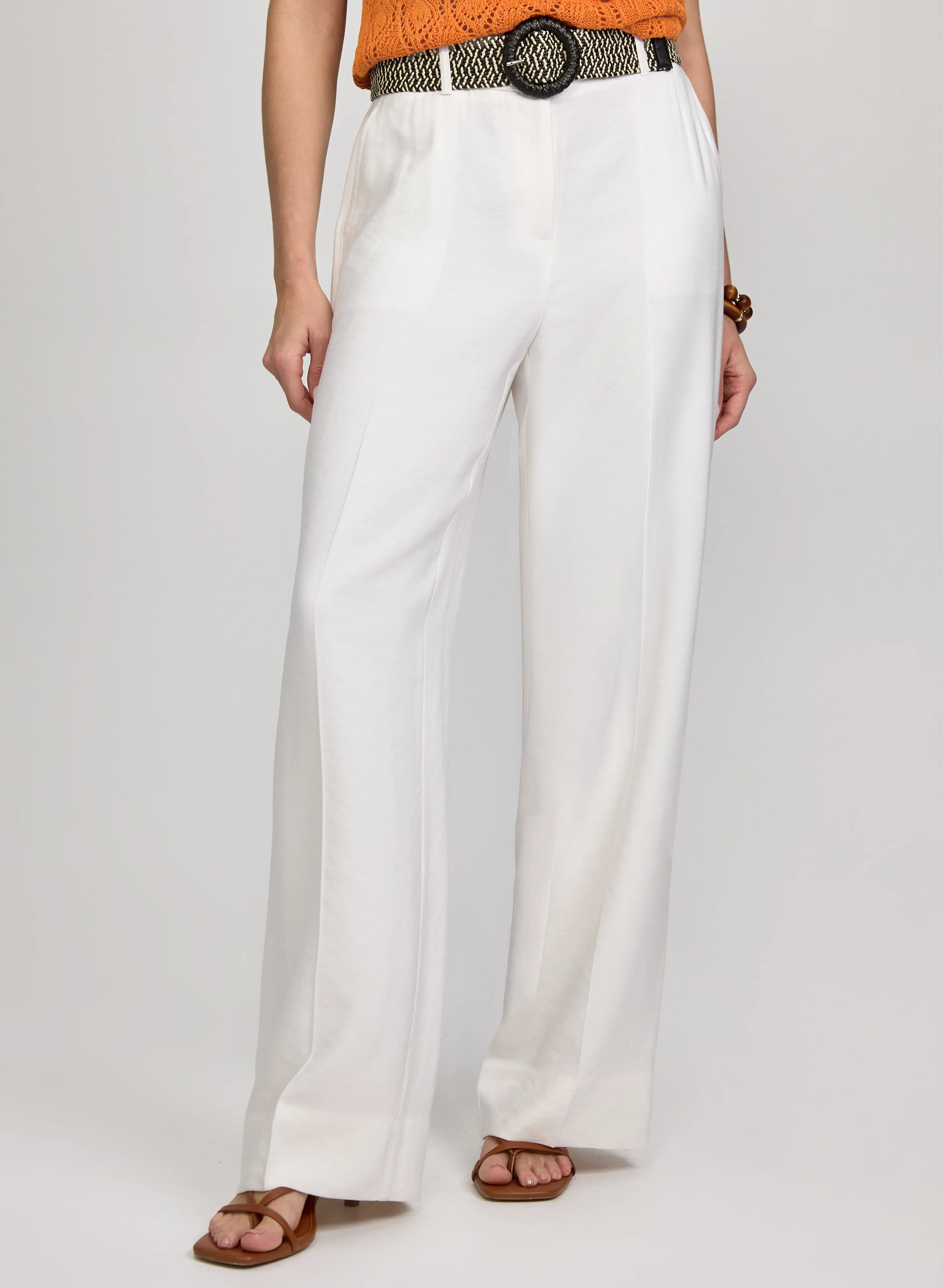 Laura Olivia Belted Wide-Leg Pants Laura Olivia Belted Wide-Leg Pants - Image 1