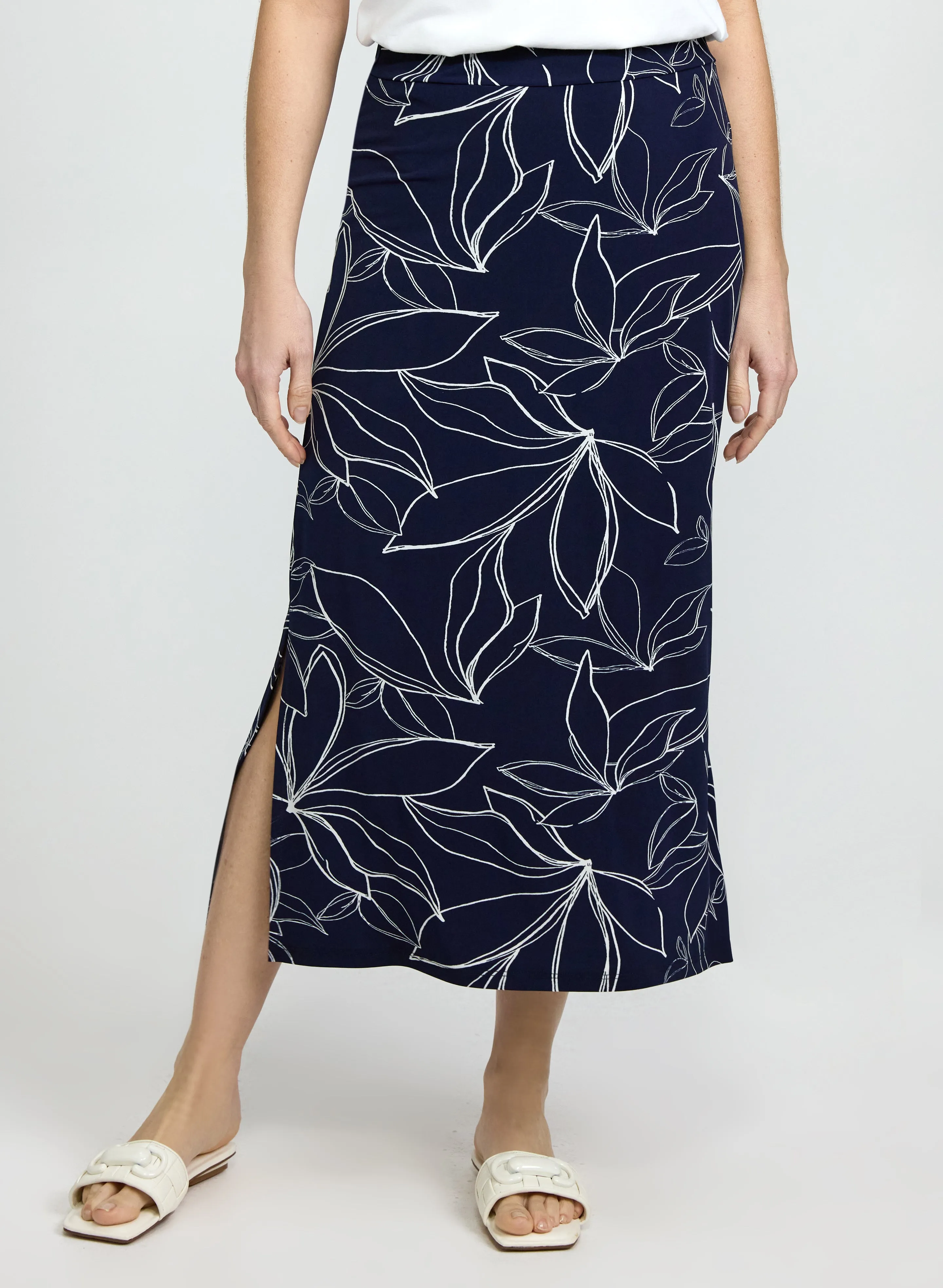 Laura Leaf Print Maxi Skirt Laura Leaf Print Maxi Skirt - Image 1