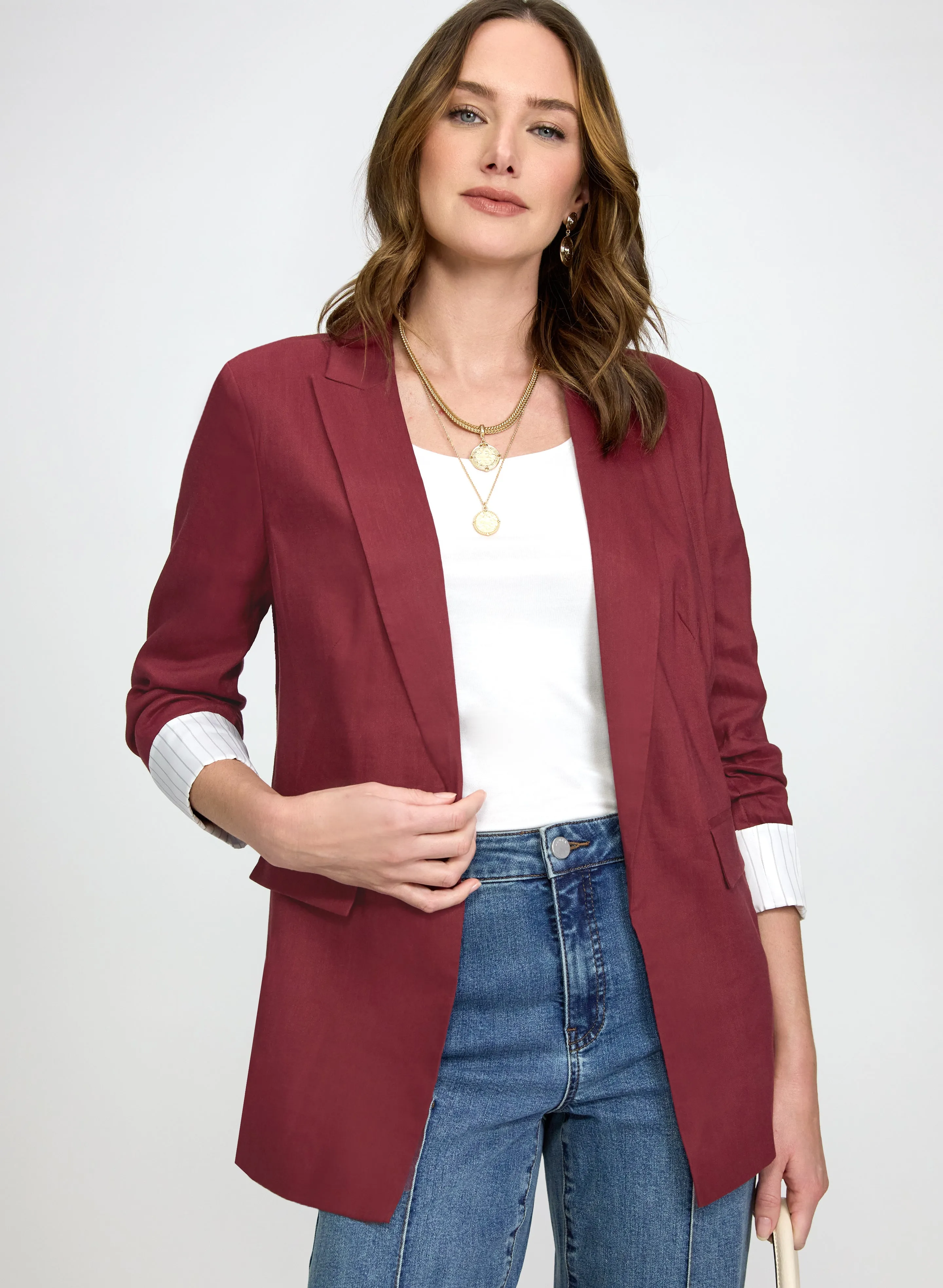Laura Linen-Blend Blazer Laura Linen-Blend Blazer - Image 1