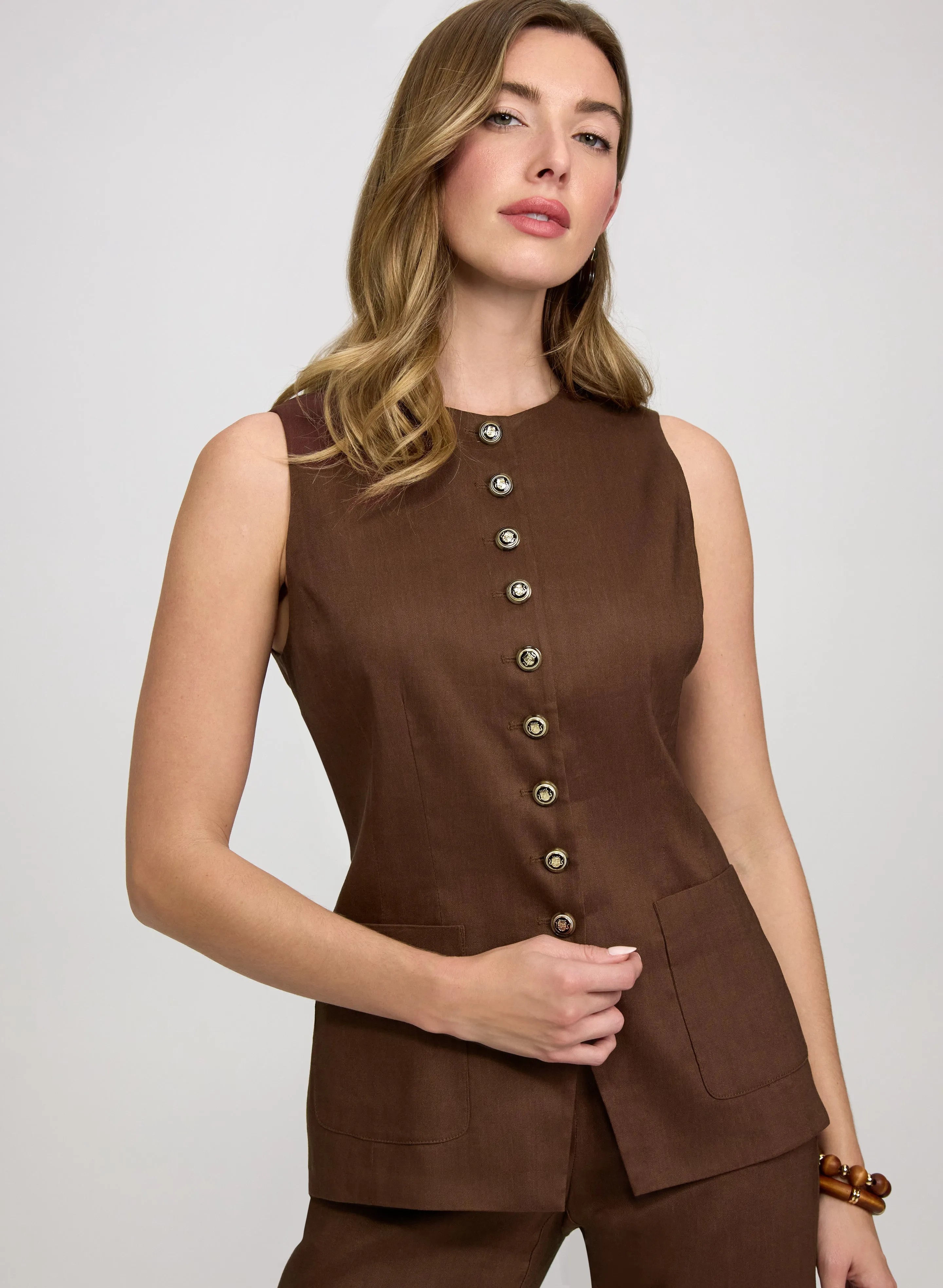 Laura Button-Down Vest Laura Button-Down Vest - Image 1