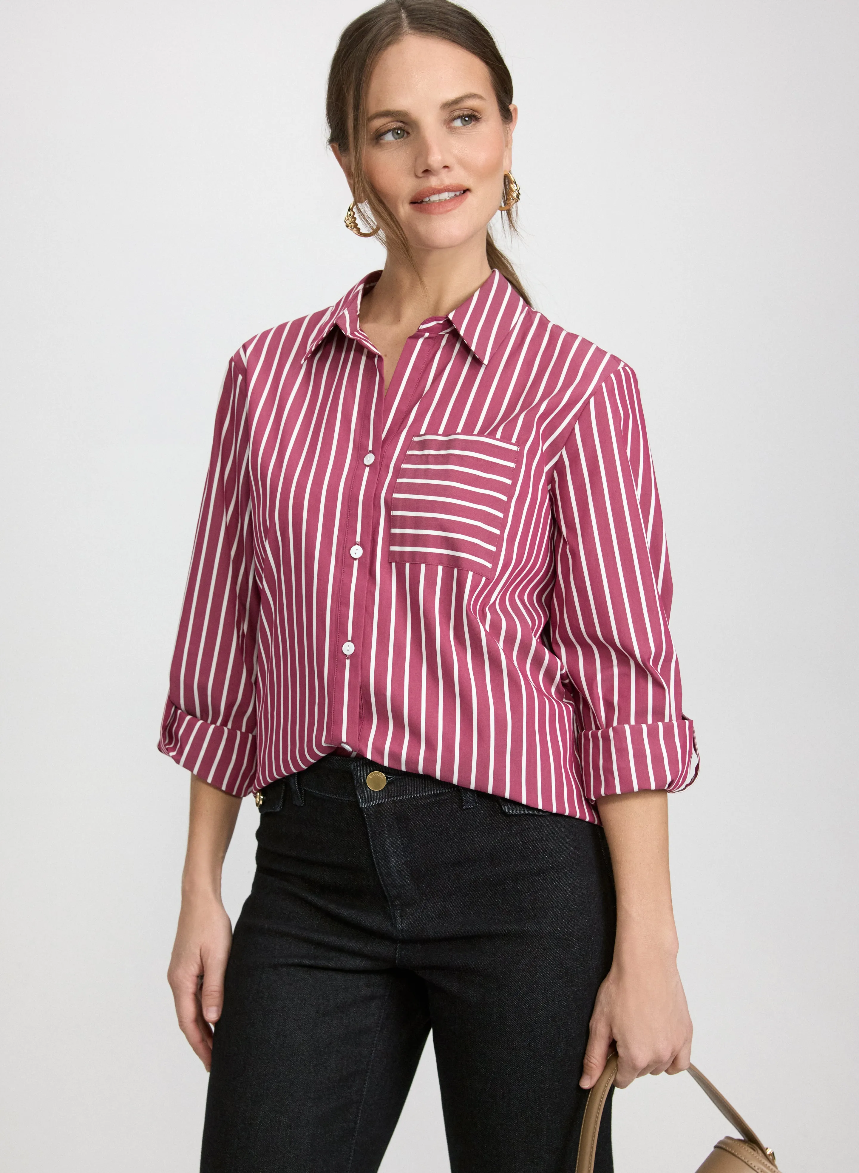 Laura Stripe Print Blouse Laura Stripe Print Blouse - Image 1