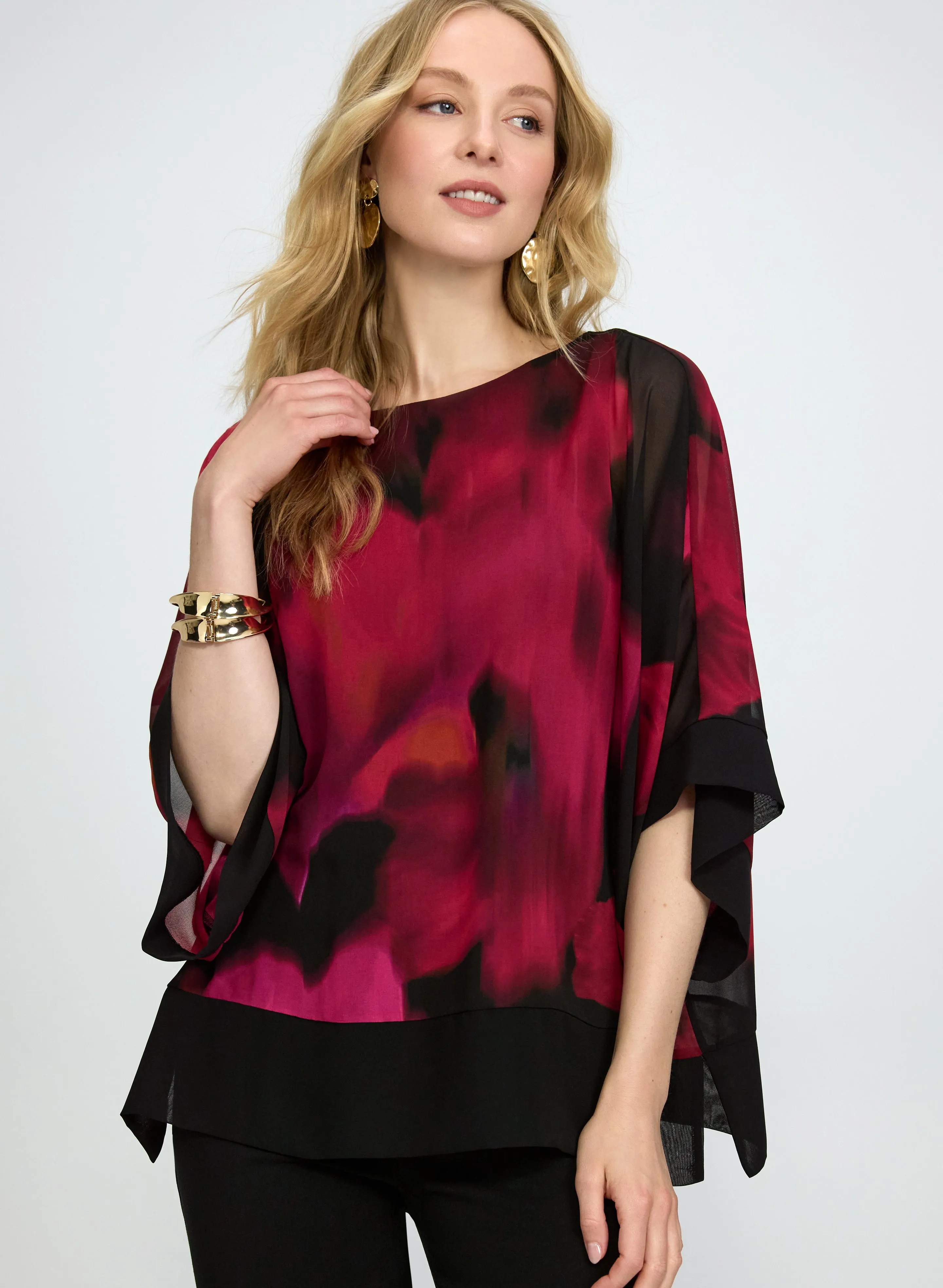Laura Contrast Floral Blouse Laura Contrast Floral Blouse - Image 1