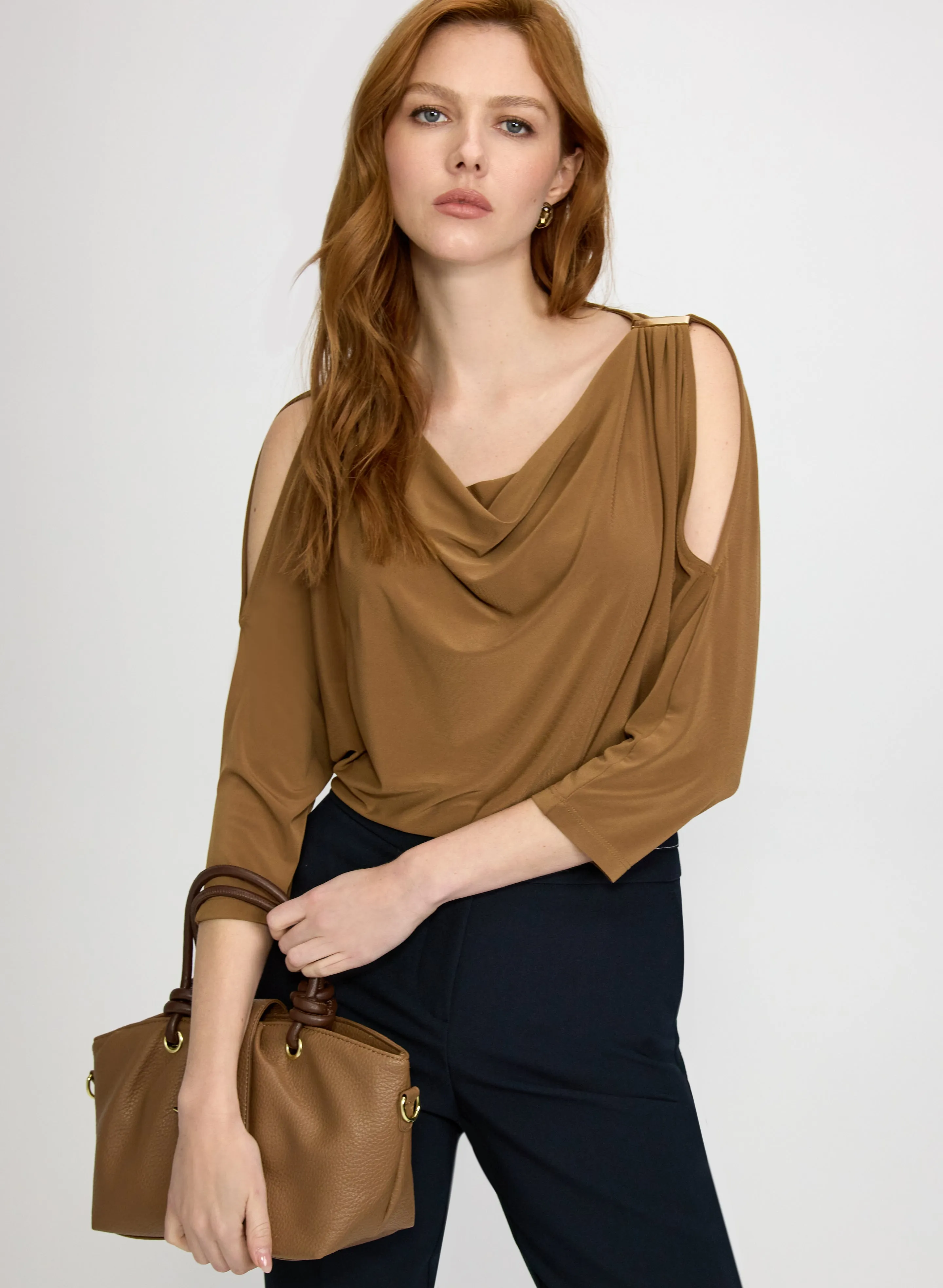 Laura Cutout Dolman Sleeve Top Laura Cutout Dolman Sleeve Top - Image 1