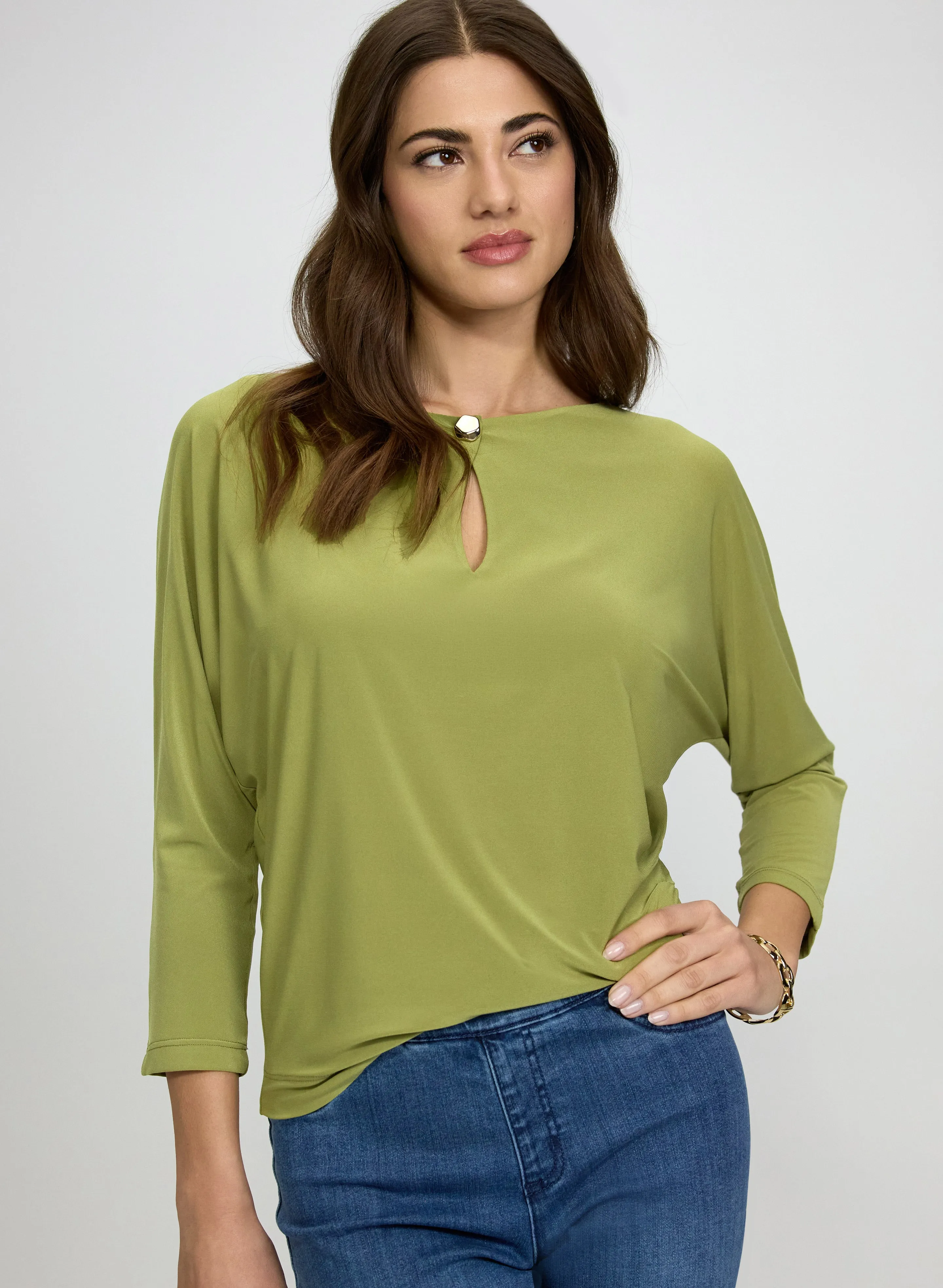 Laura Jersey Keyhole Detail Top Laura Jersey Keyhole Detail Top - Image 1