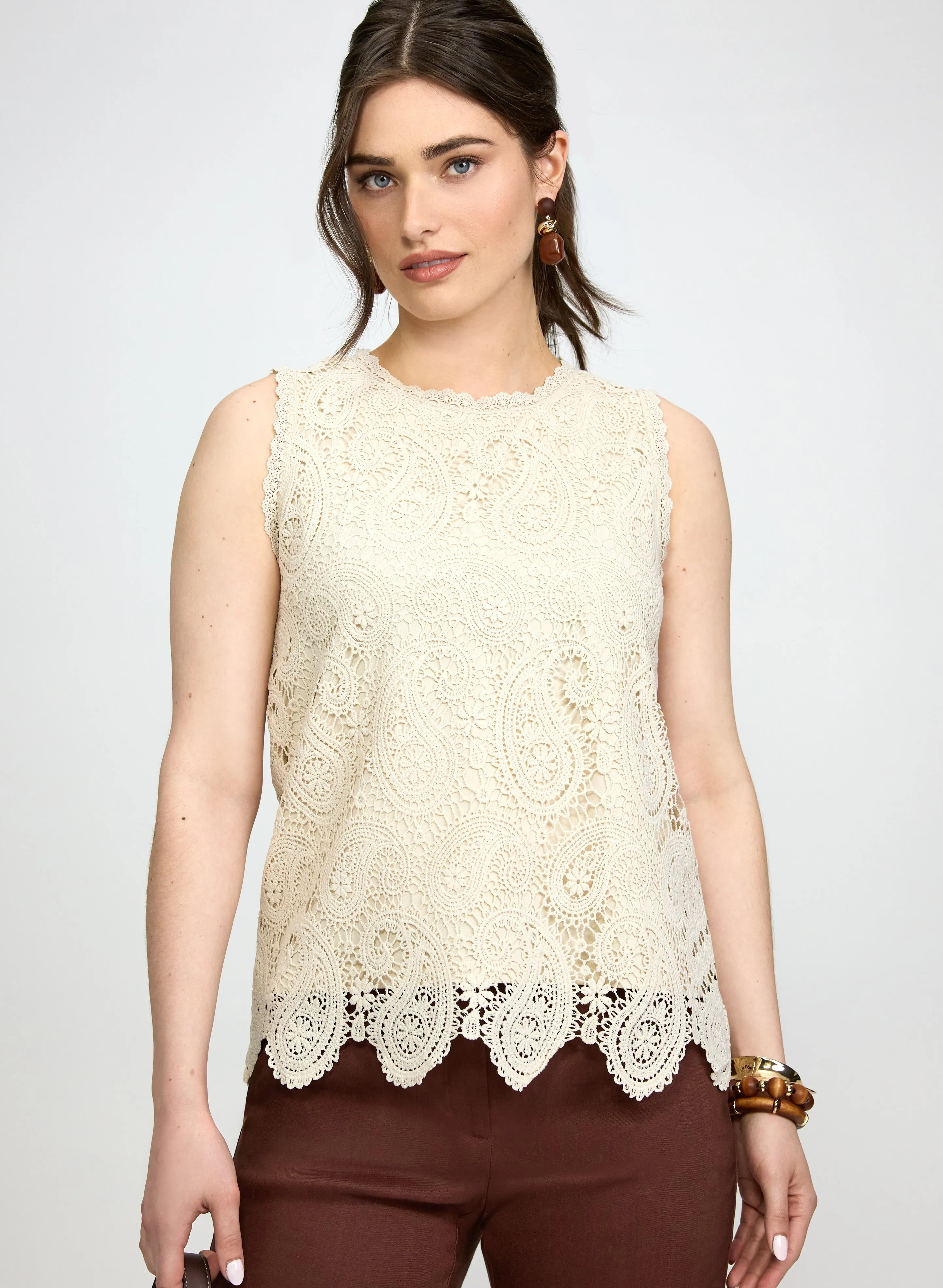 Laura Paisley Crochet Top Laura Paisley Crochet Top - Image 1