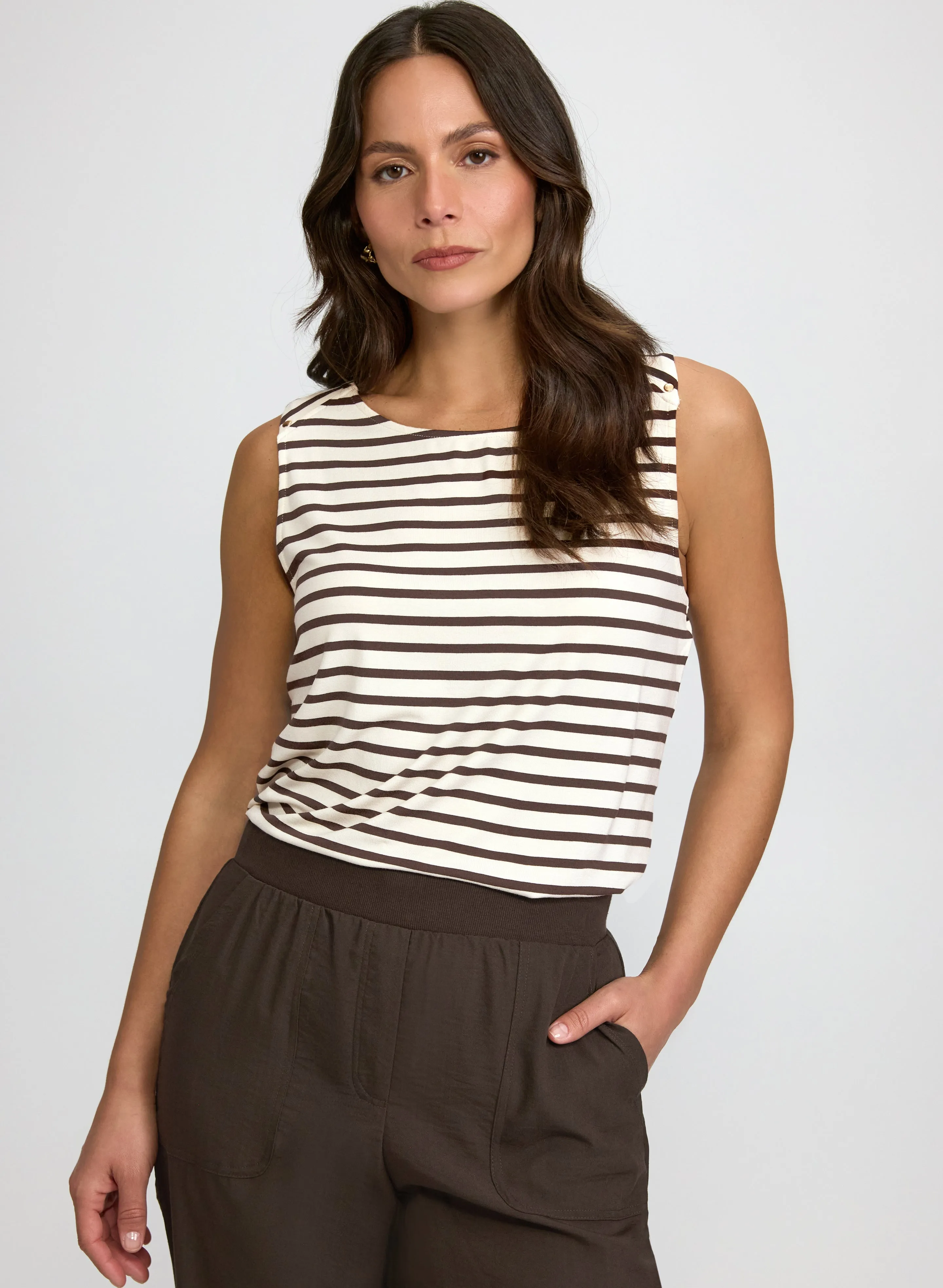 Laura Stripe Print Cami Laura Stripe Print Cami - Image 1