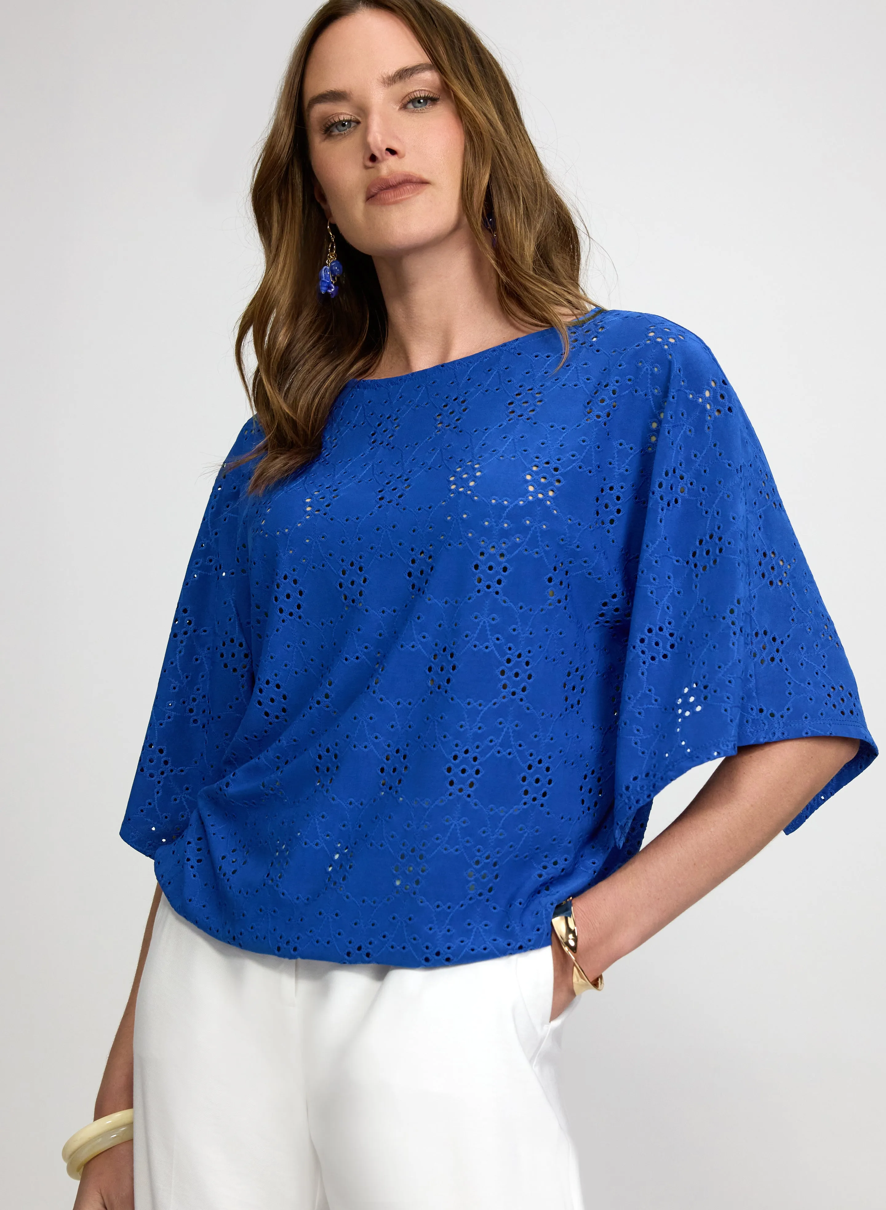 Laura Eyelet Embroidered Top Laura Eyelet Embroidered Top - Image 1