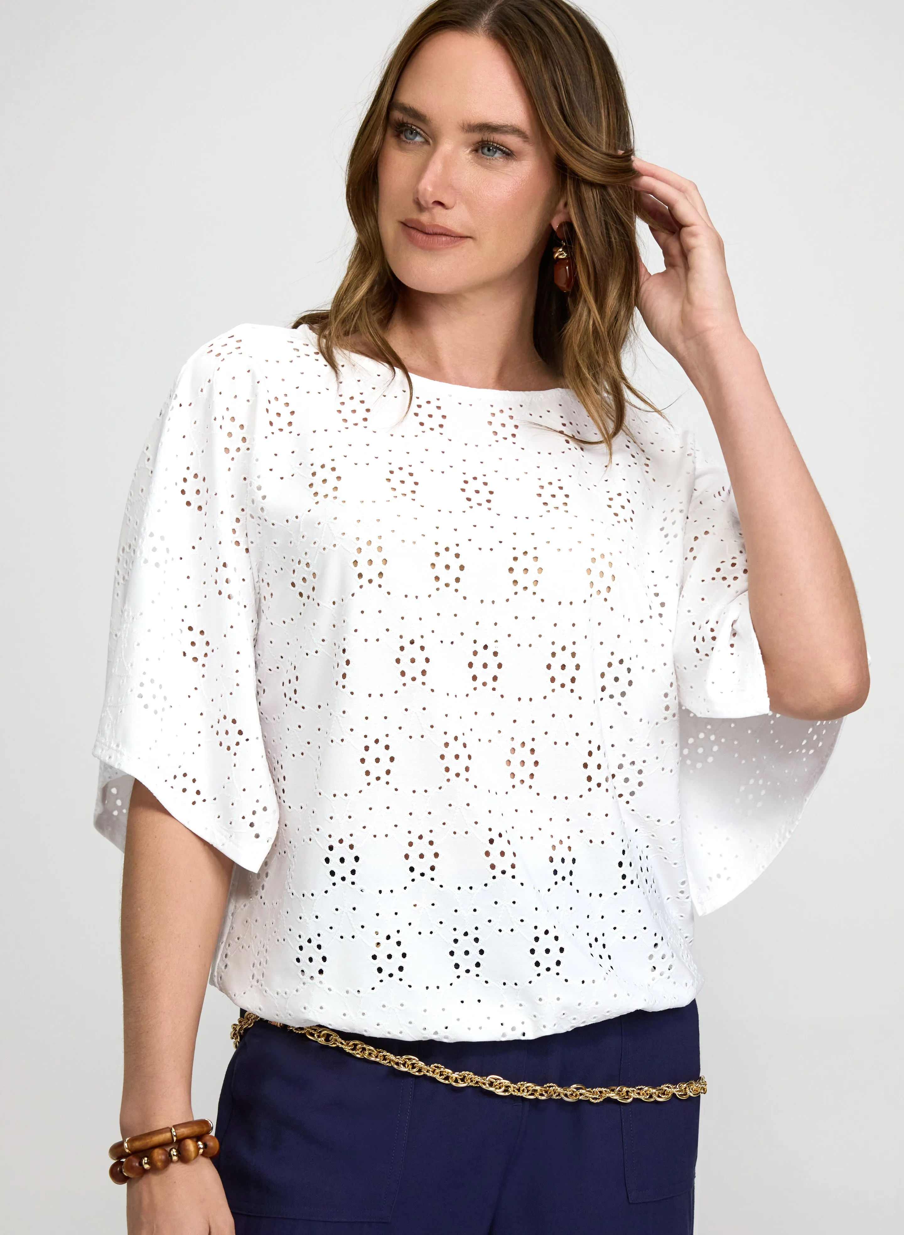 Laura Eyelet Embroidered Top Laura Eyelet Embroidered Top - Image 1