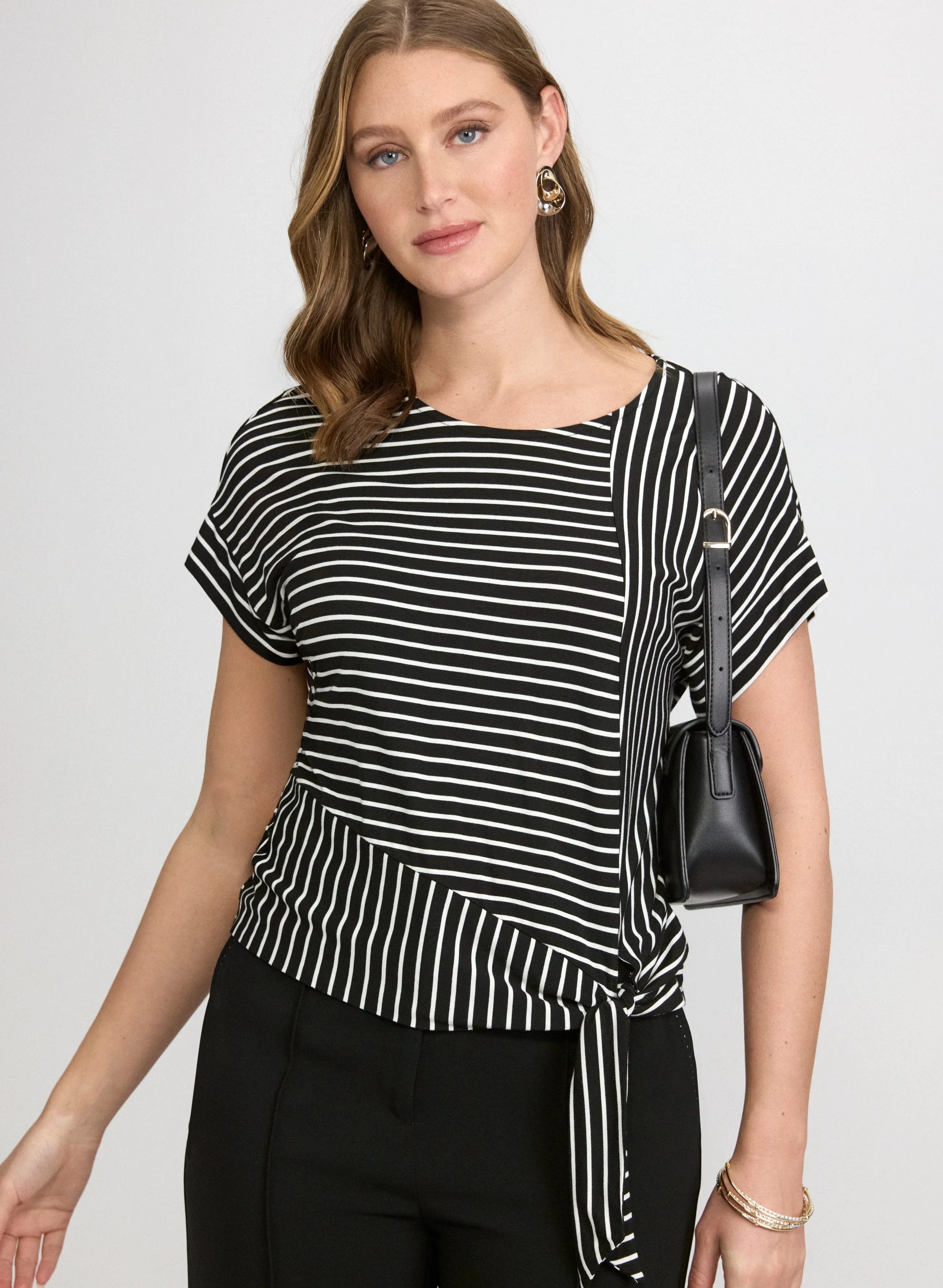 Laura Stripe Crew Neck T-Shirt Laura Stripe Crew Neck T-Shirt - Image 1