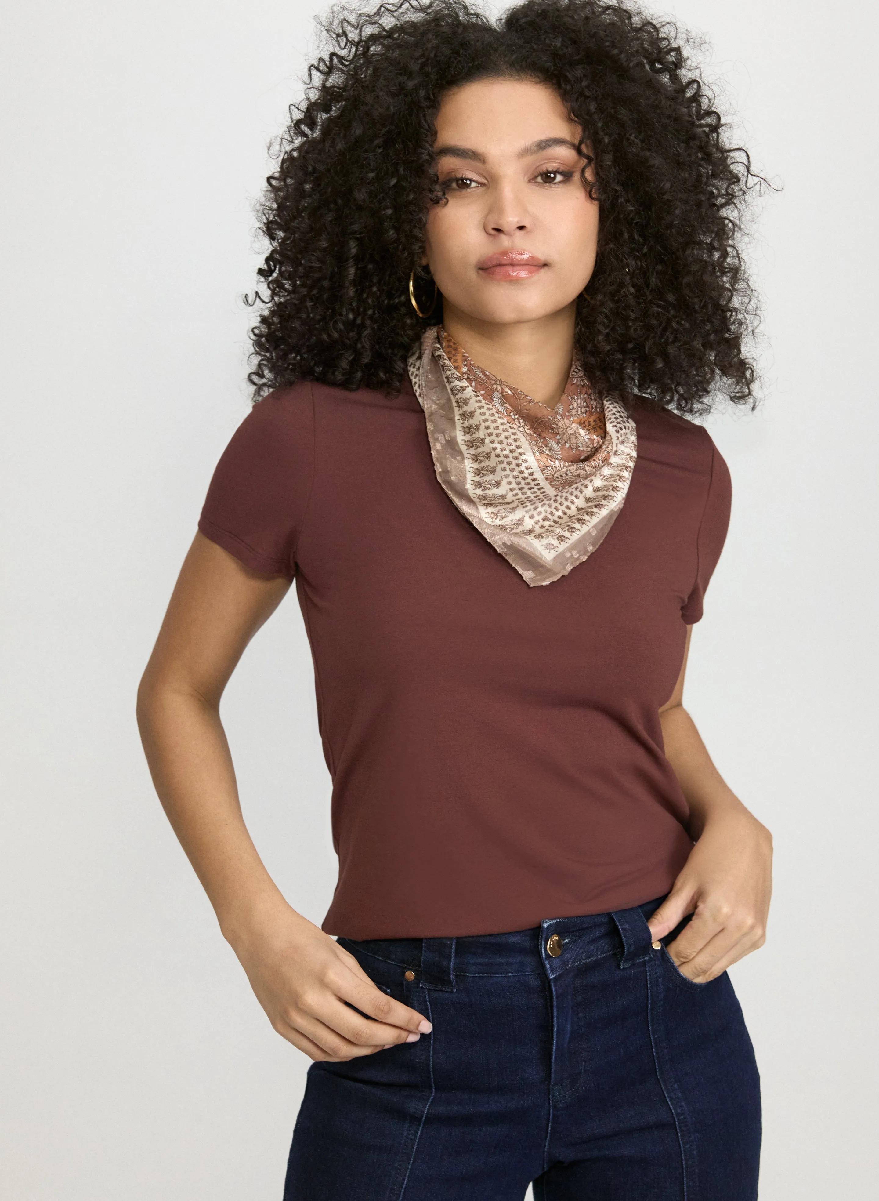 Laura Cotton-Blend T-Shirt Laura Cotton-Blend T-Shirt - Image 1