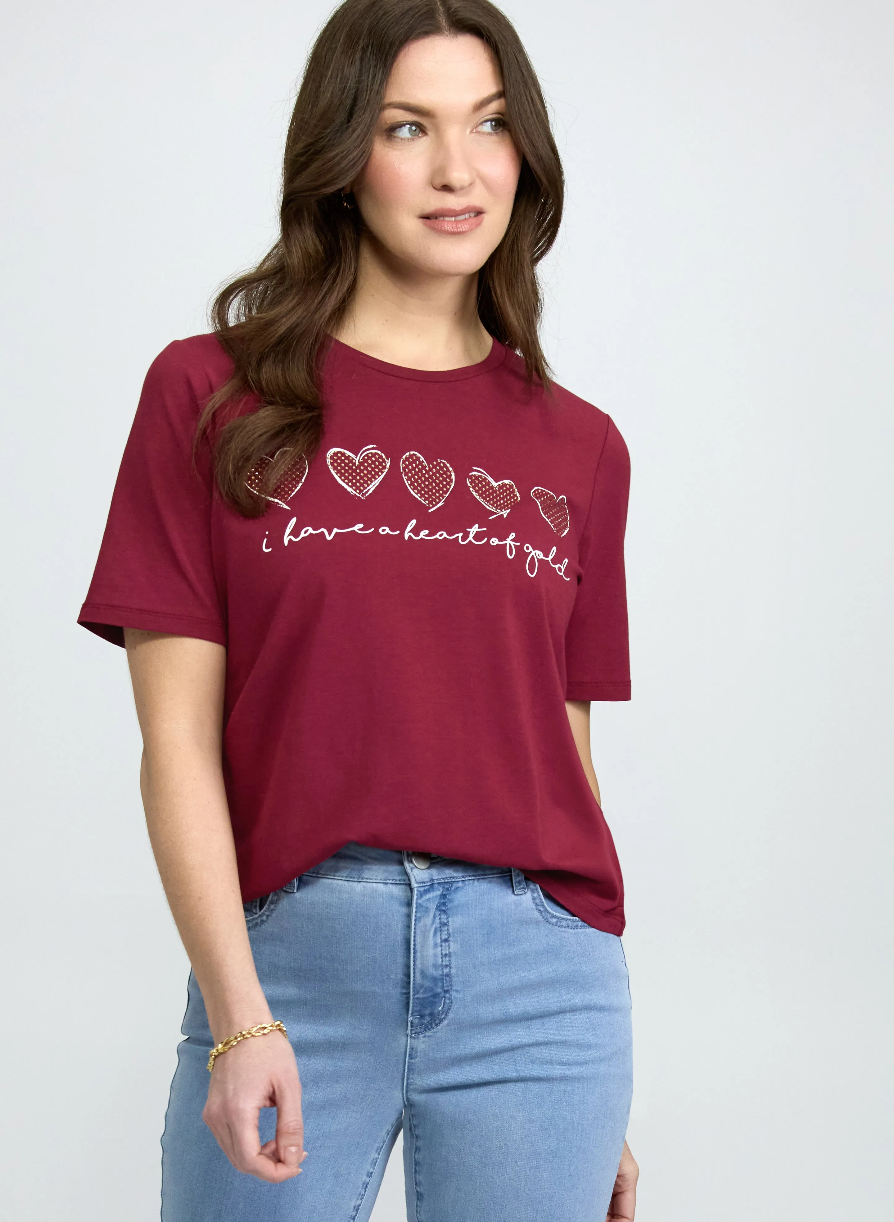 Laura Heart Modal-Blend T-Shirt Laura Heart Modal-Blend T-Shirt - Image 1