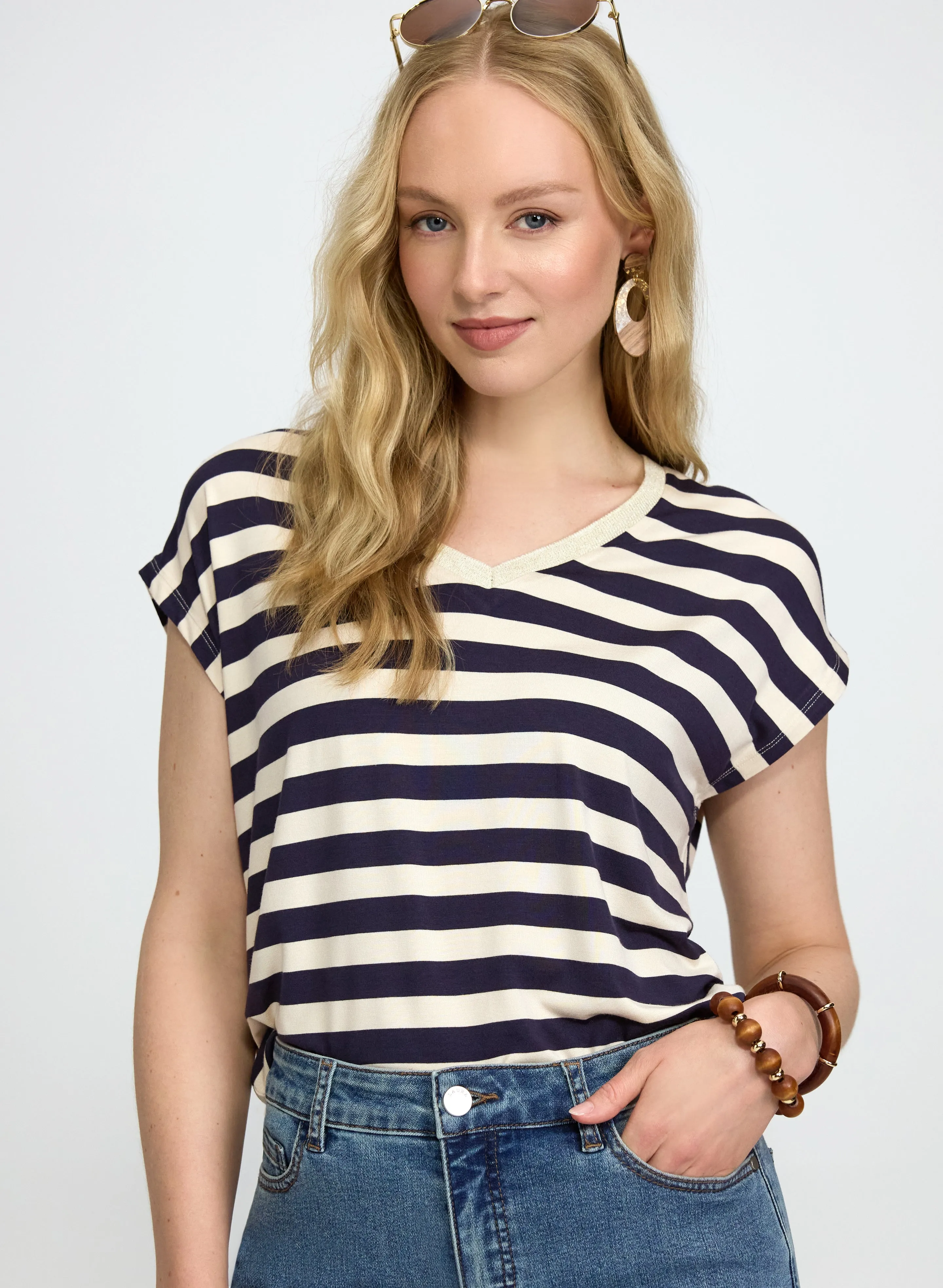 Laura Stripe Print T-Shirt Laura Stripe Print T-Shirt - Image 1