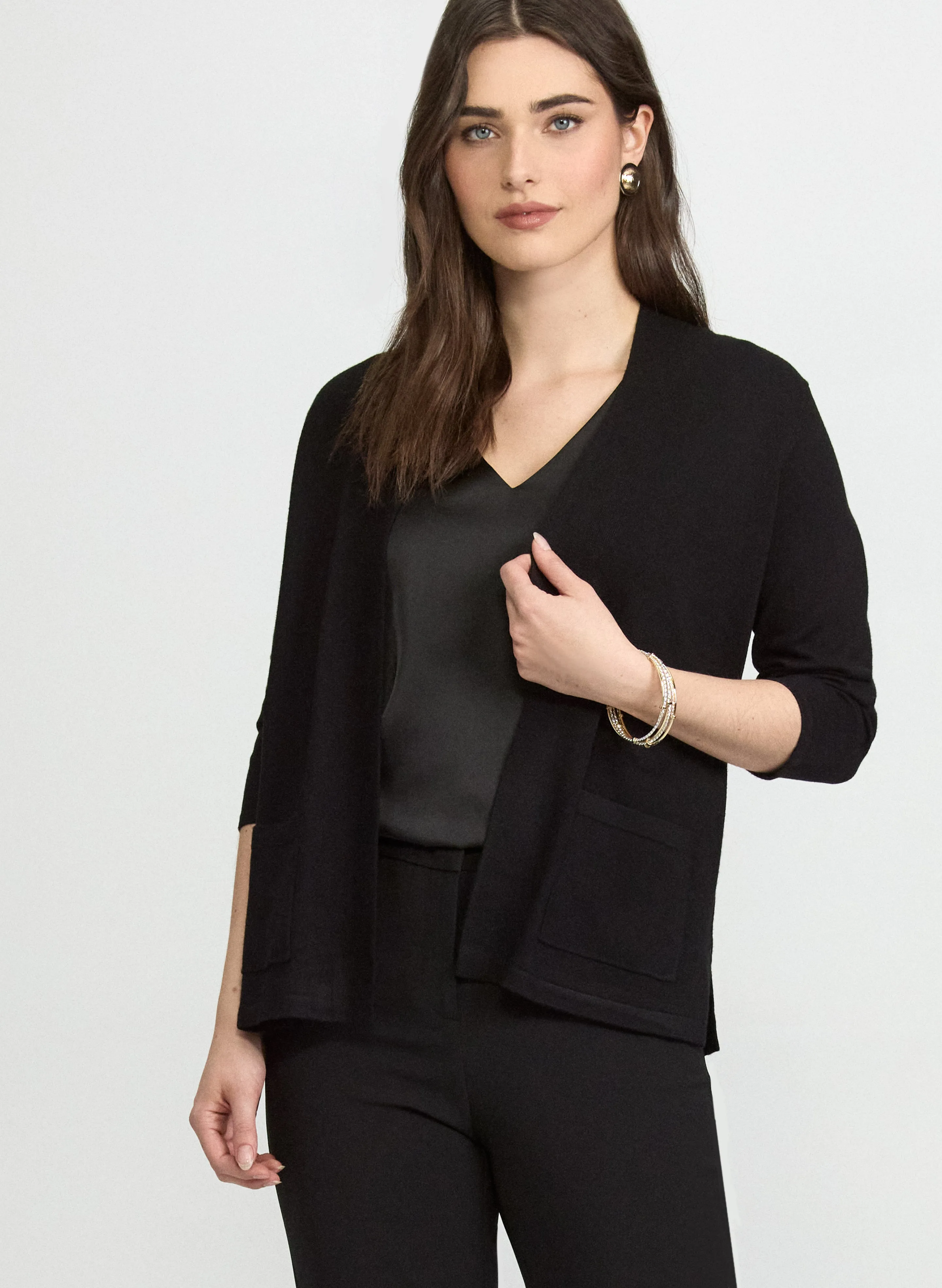 Laura Knit Open-Front Cardigan Laura Knit Open-Front Cardigan - Image 1