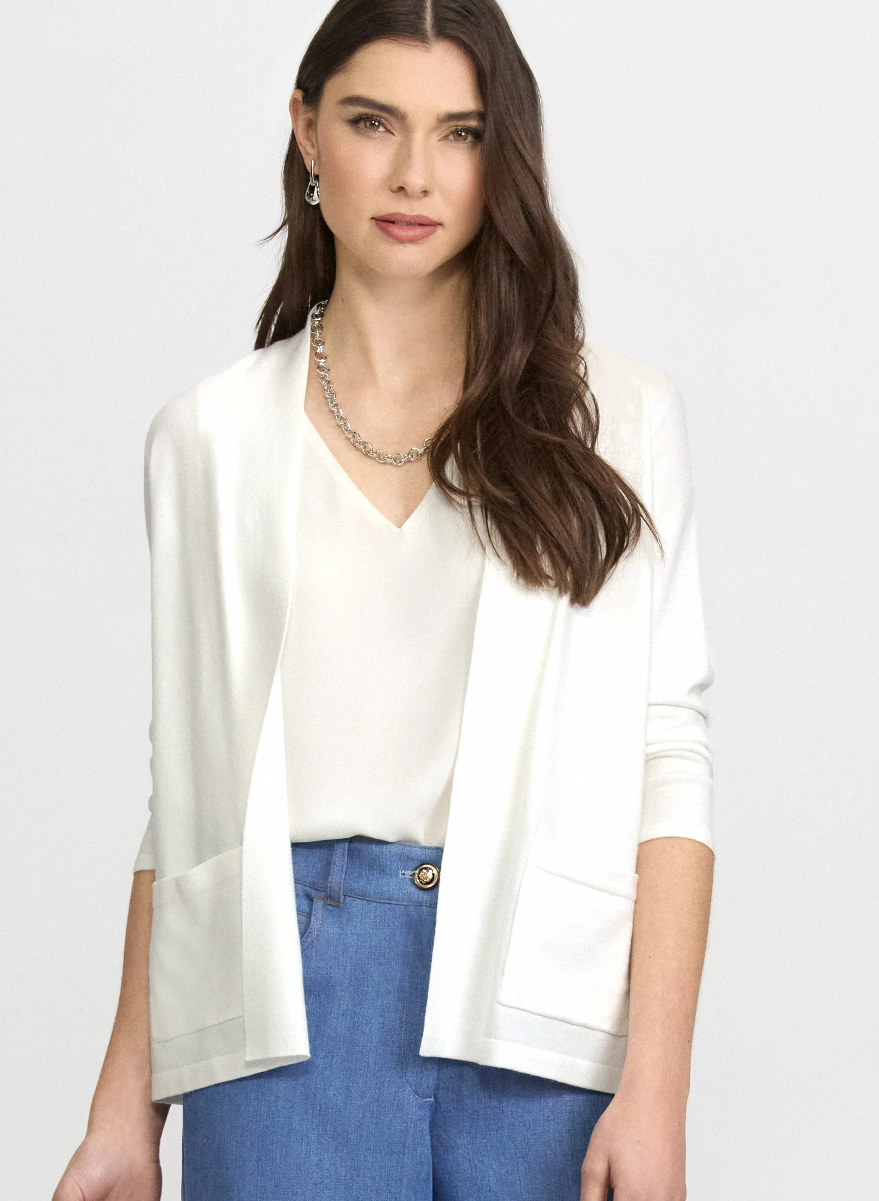 Laura Knit Open-Front Cardigan Laura Knit Open-Front Cardigan - Image 1