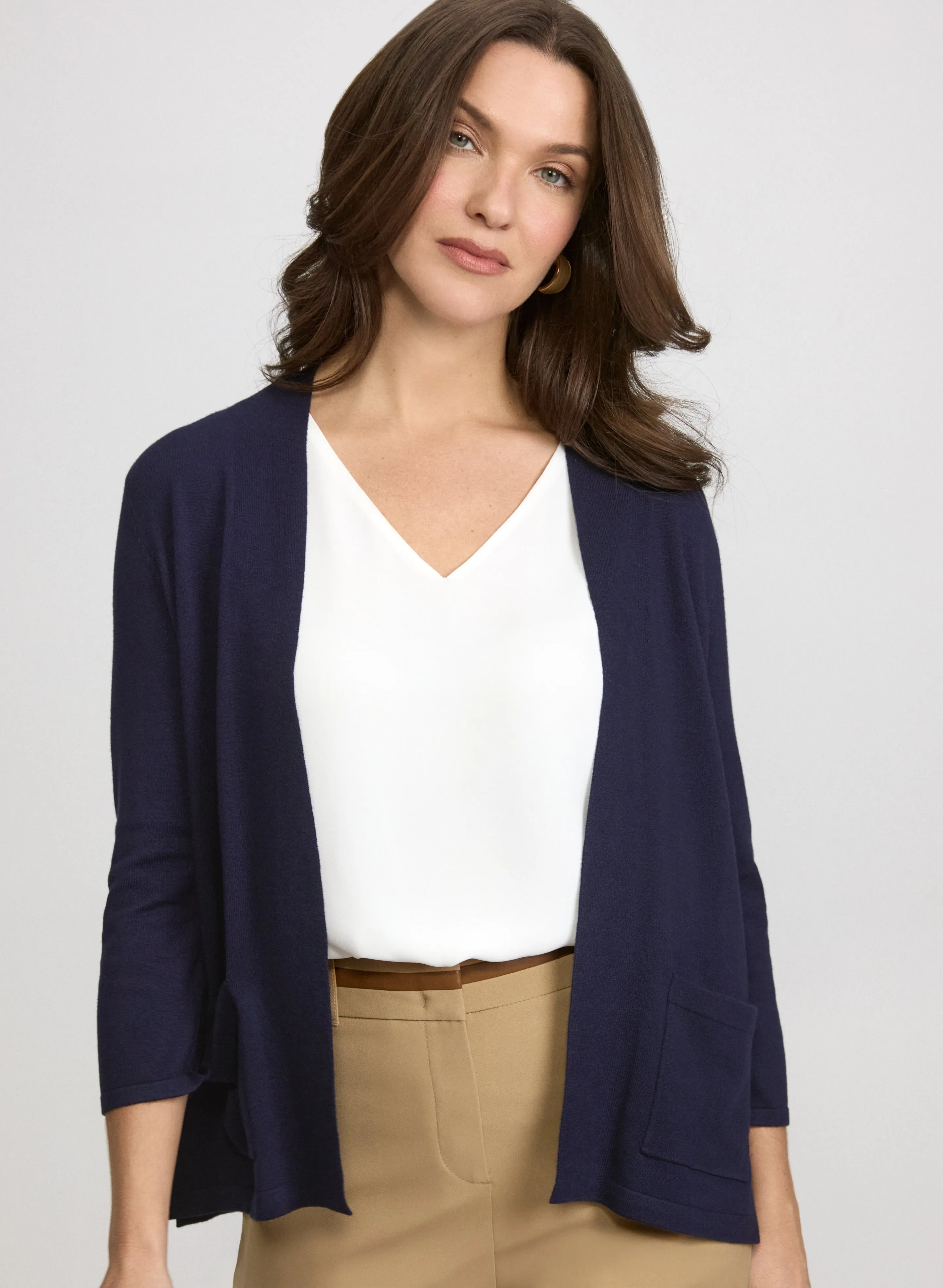 Laura Knit Open-Front Cardigan Laura Knit Open-Front Cardigan - Image 1