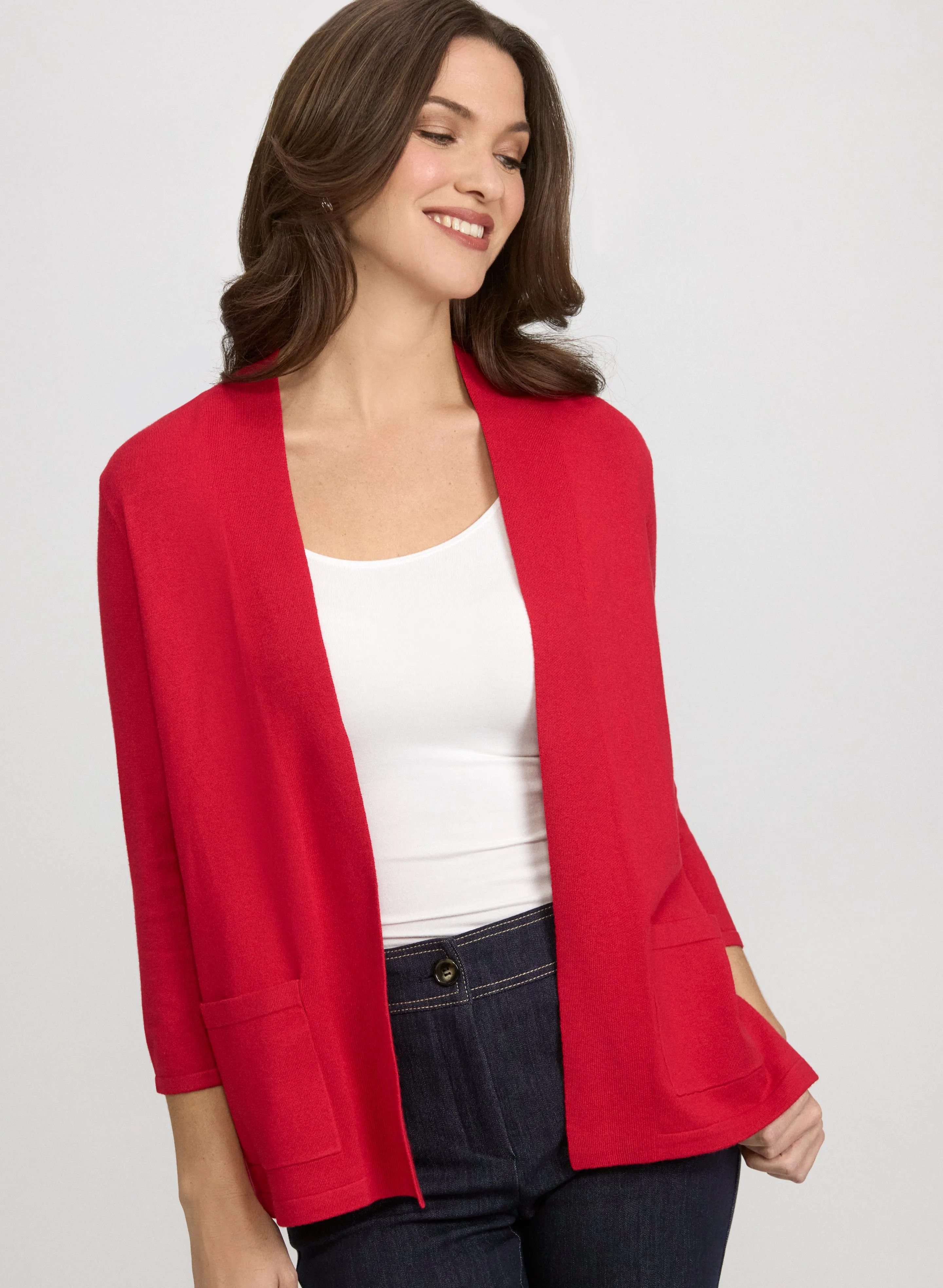 Laura Knit Open-Front Cardigan Laura Knit Open-Front Cardigan - Image 1
