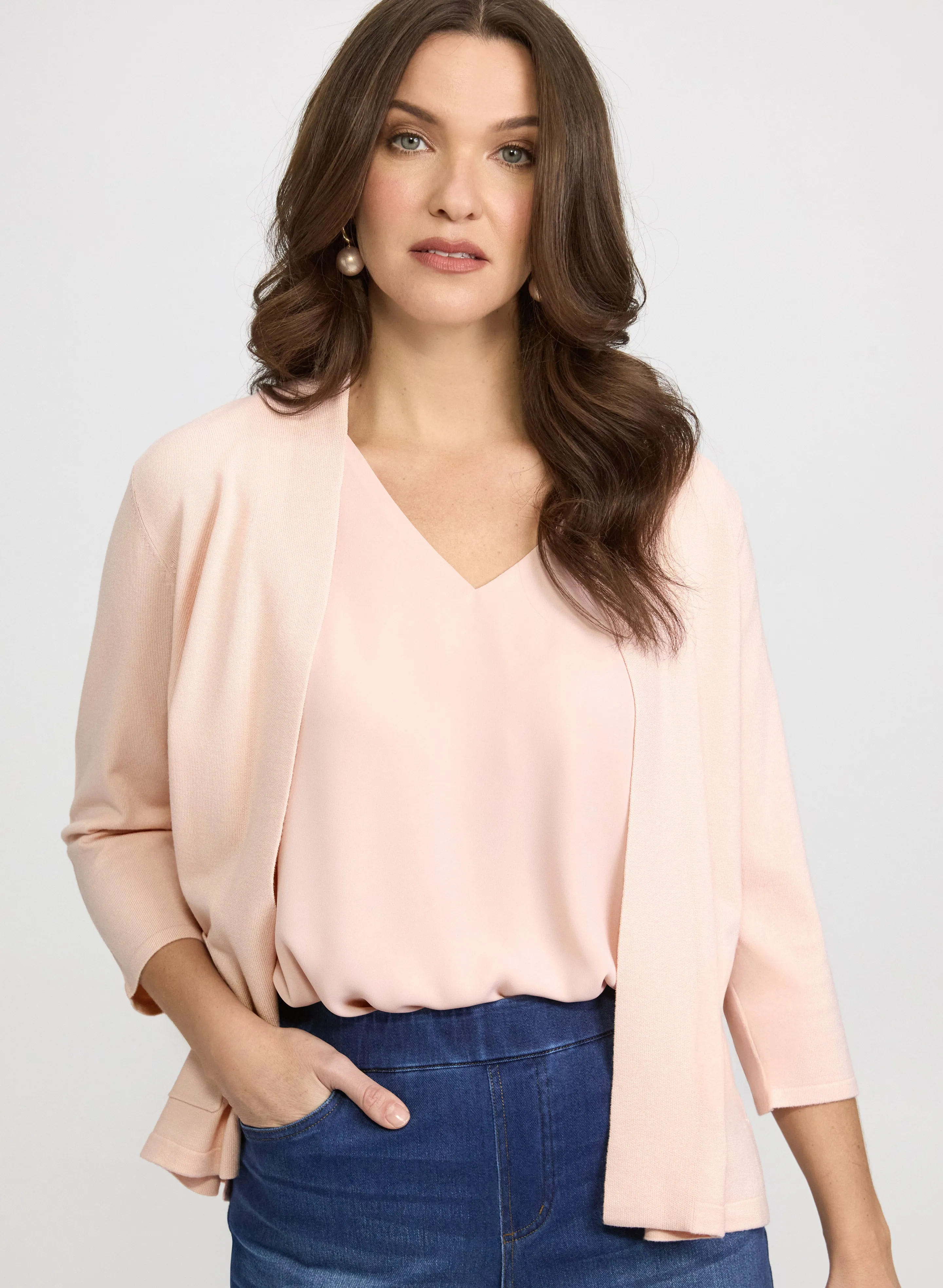 Laura Knit Open-Front Cardigan Laura Knit Open-Front Cardigan - Image 1