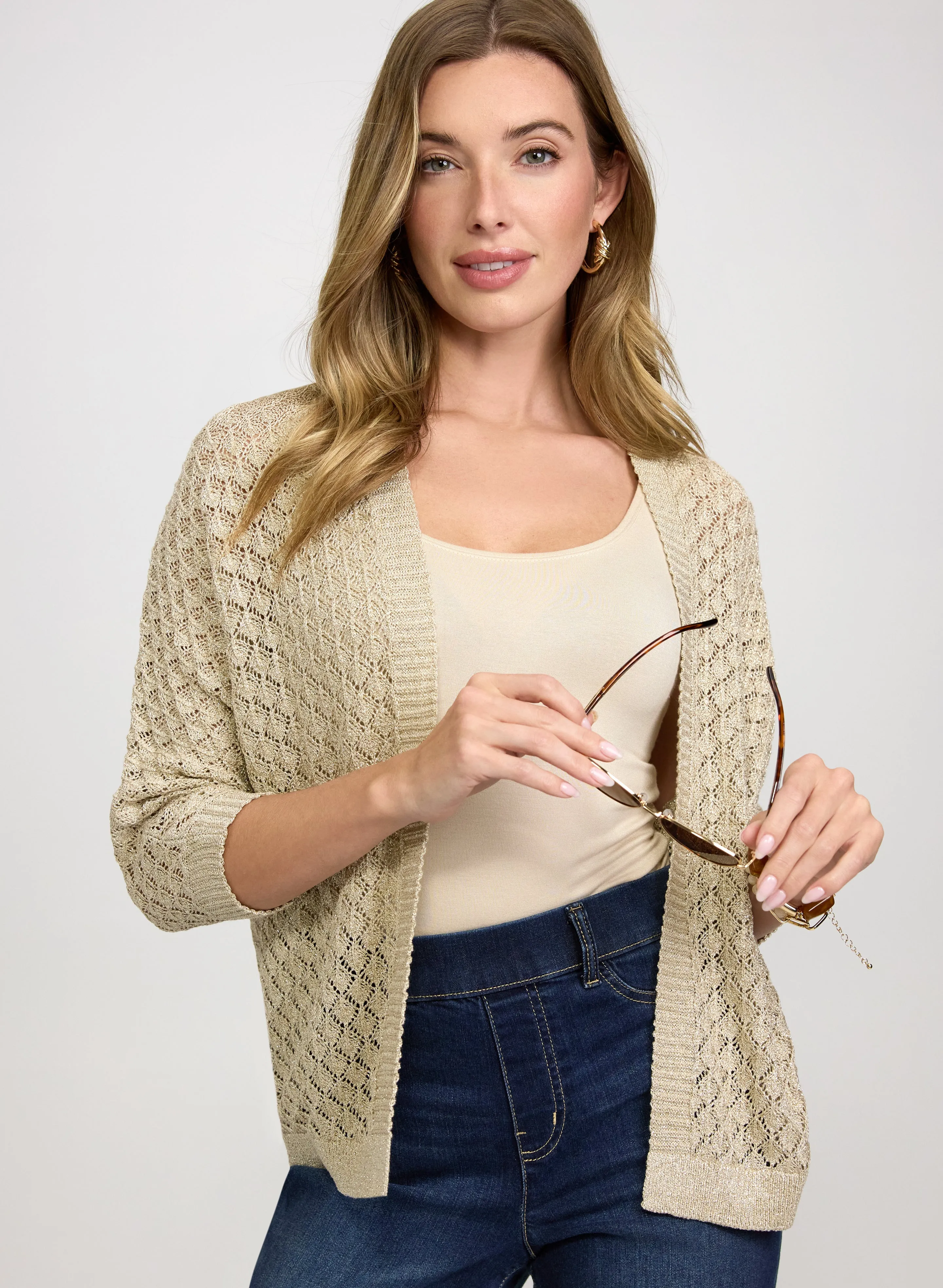 Laura Open Knit Cardigan Laura Open Knit Cardigan - Image 1