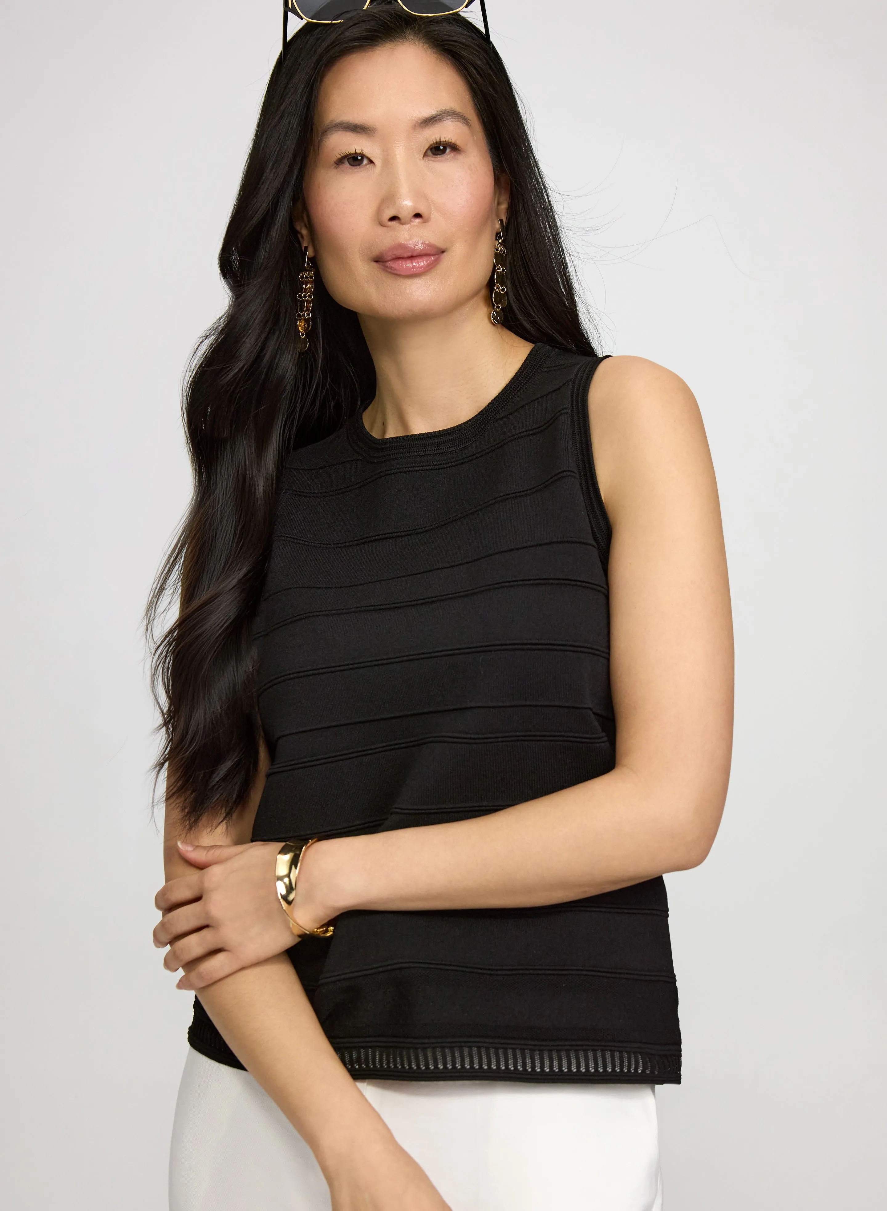 Laura Crew Neck Sleeveless Knit Laura Crew Neck Sleeveless Knit - Image 1