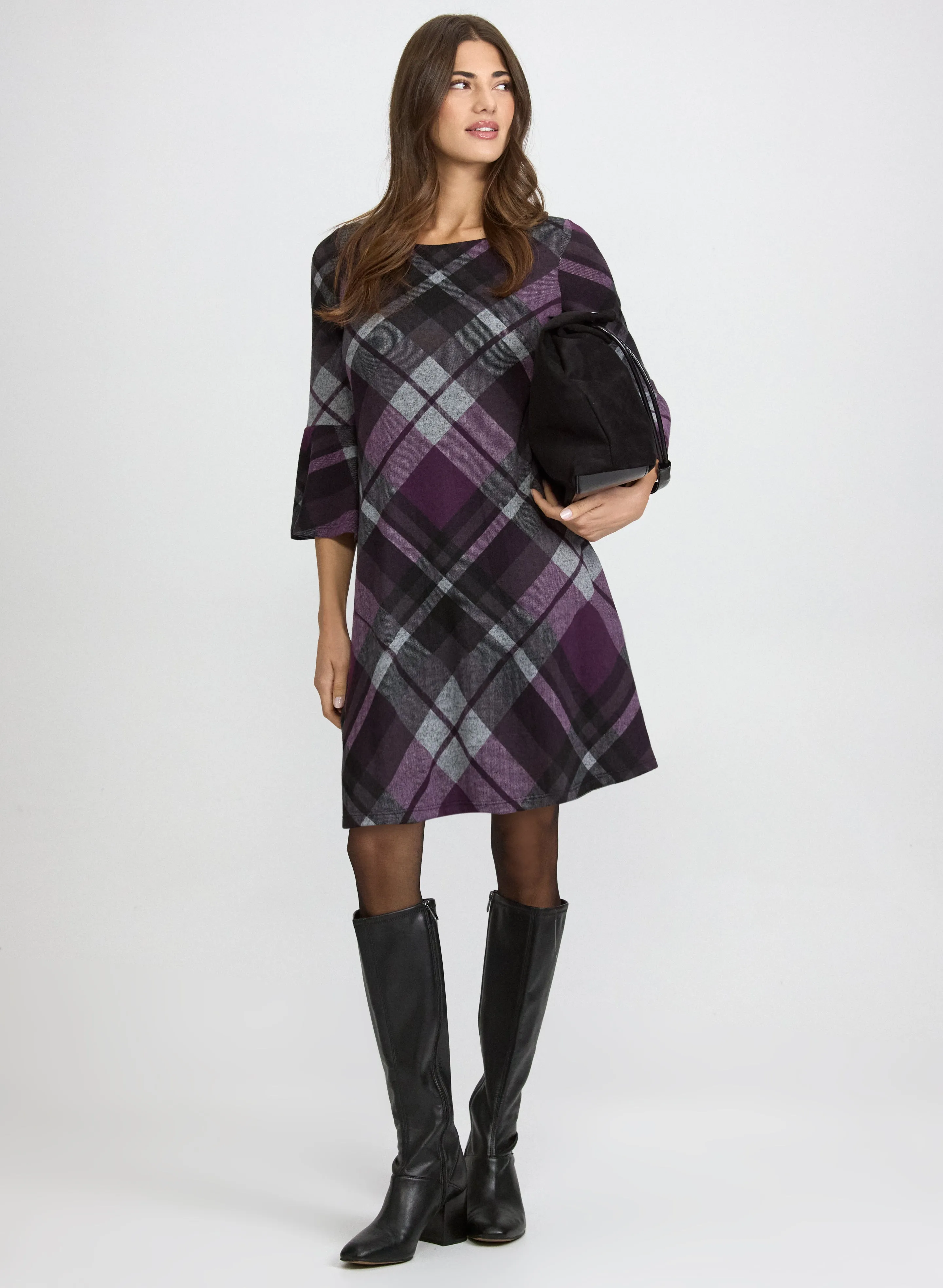 Laura Plaid Sweater Dress Laura Plaid Sweater Dress - Image 1