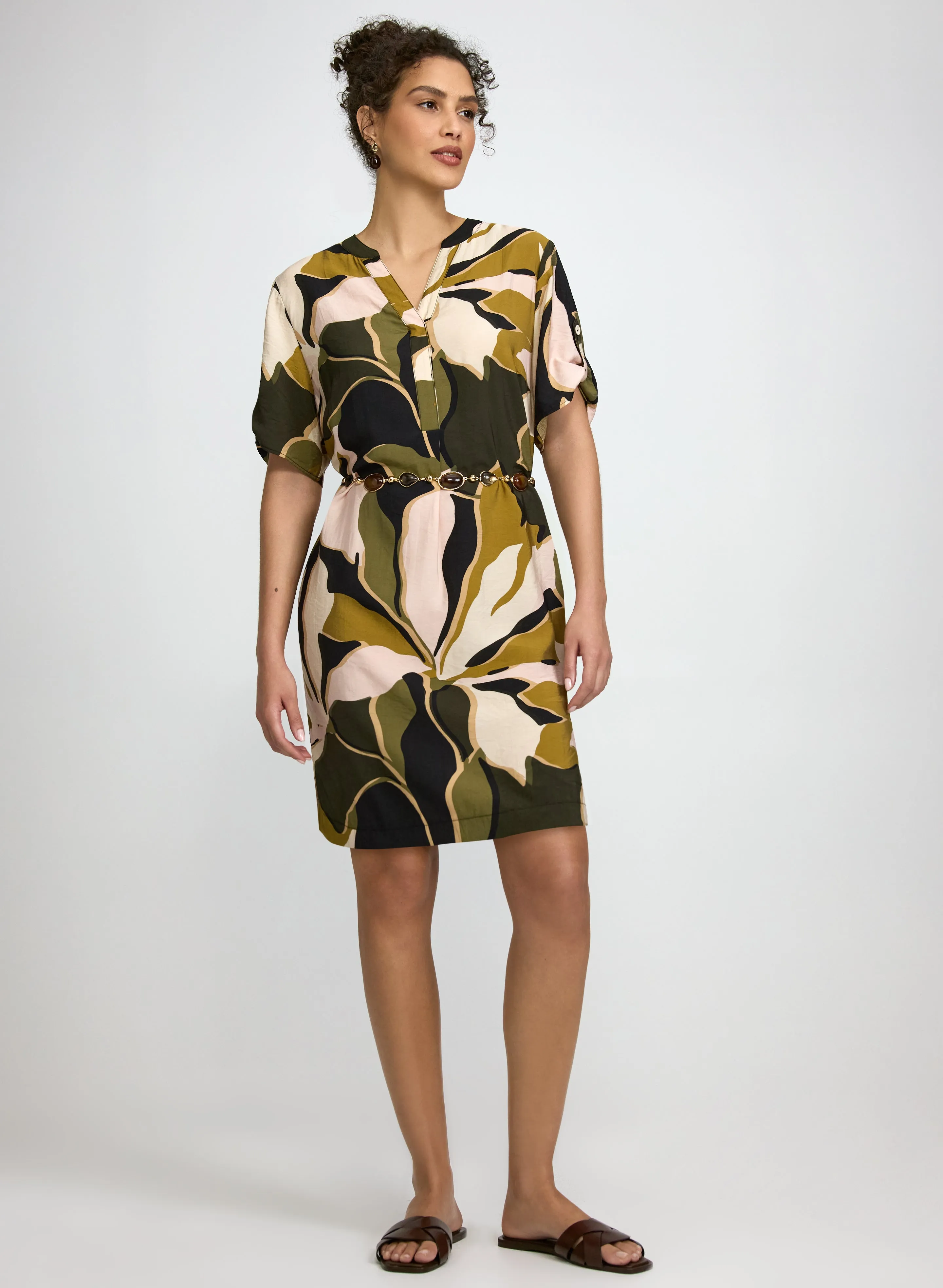 Laura Leaf Print Dress Laura Leaf Print Dress - Image 1