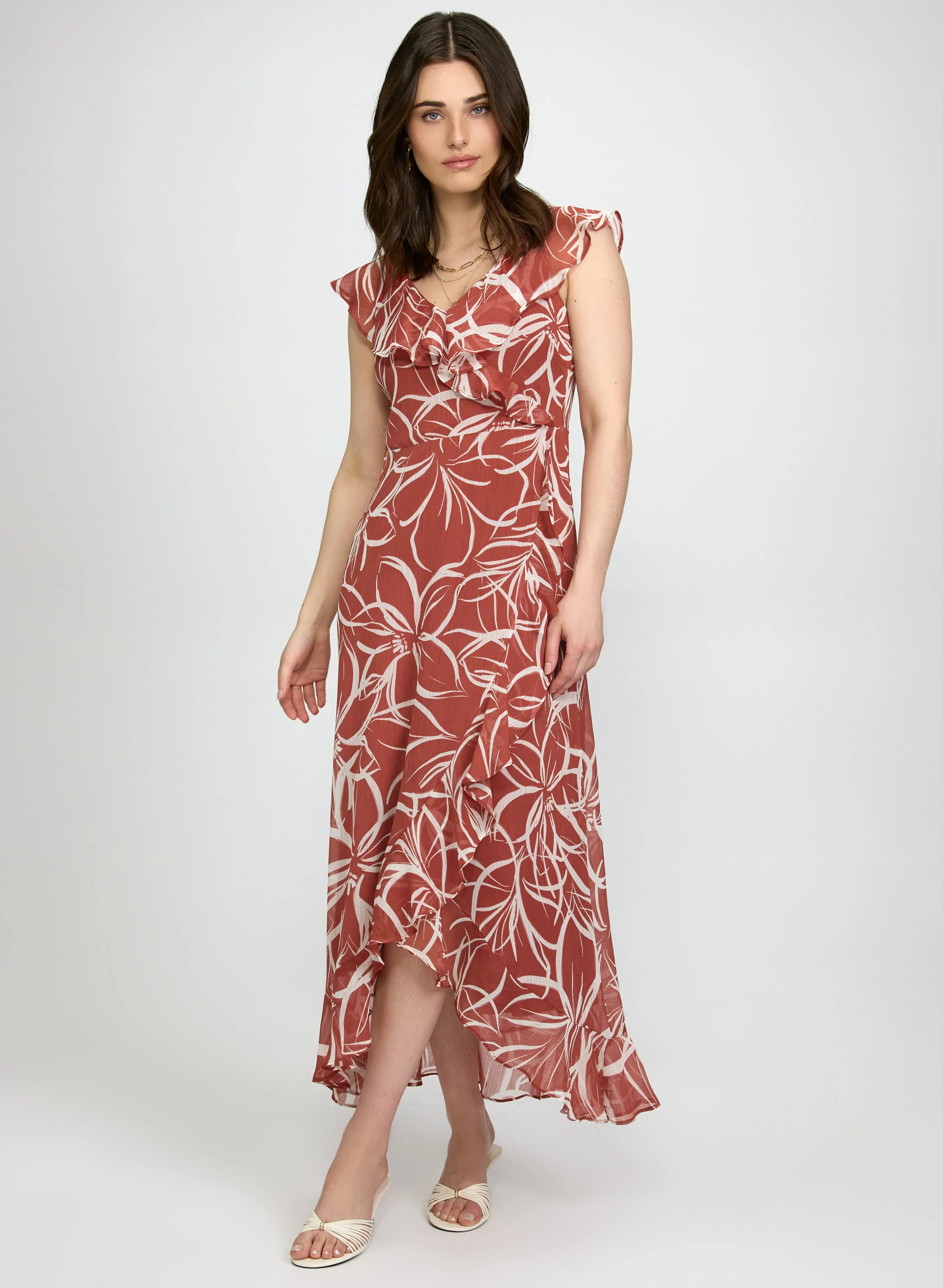 Laura Floral Chiffon Dress Laura Floral Chiffon Dress - Image 1