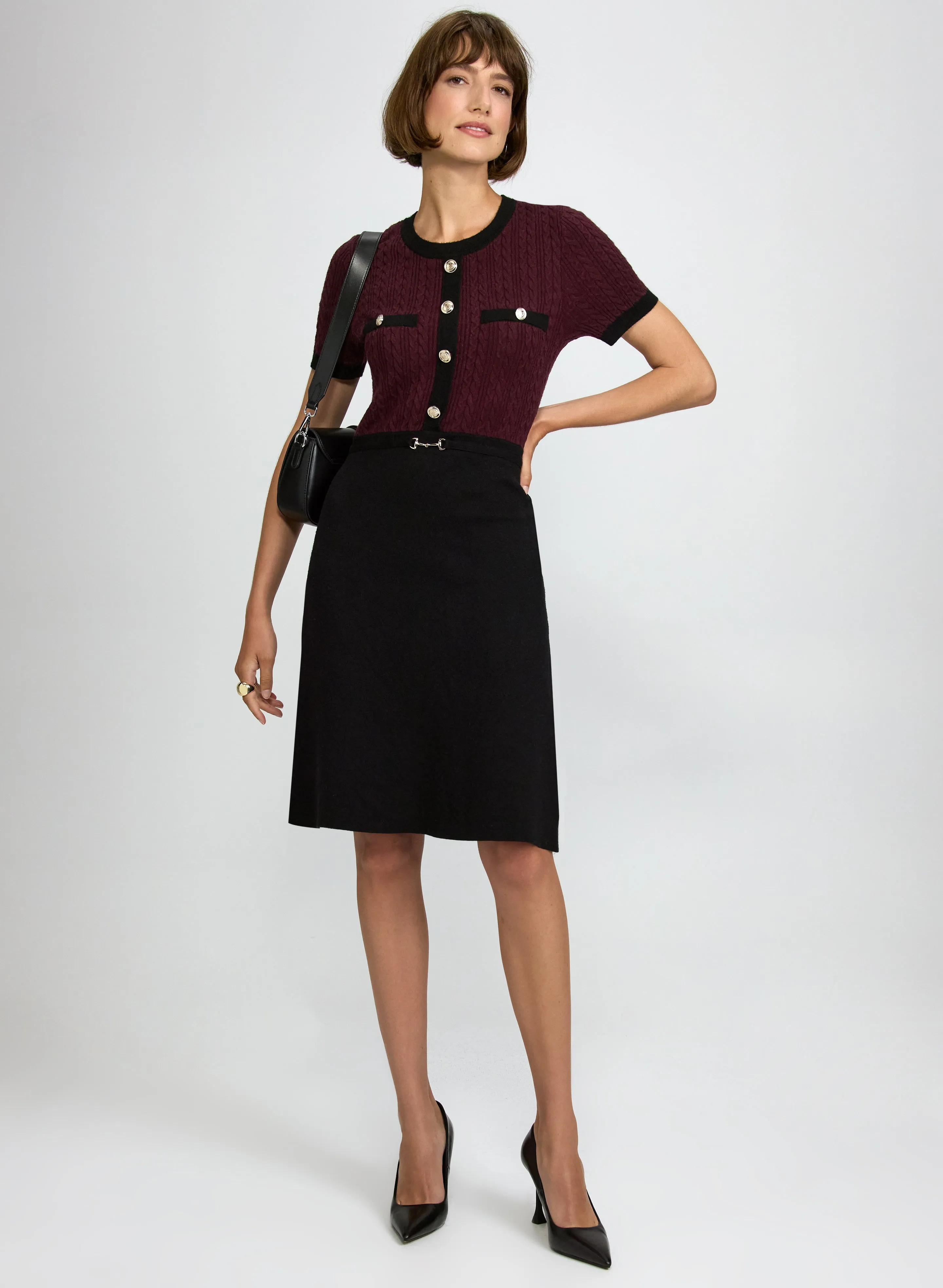 Laura Knit Short Sleeve Dress Laura Knit Short Sleeve Dress - Image 1