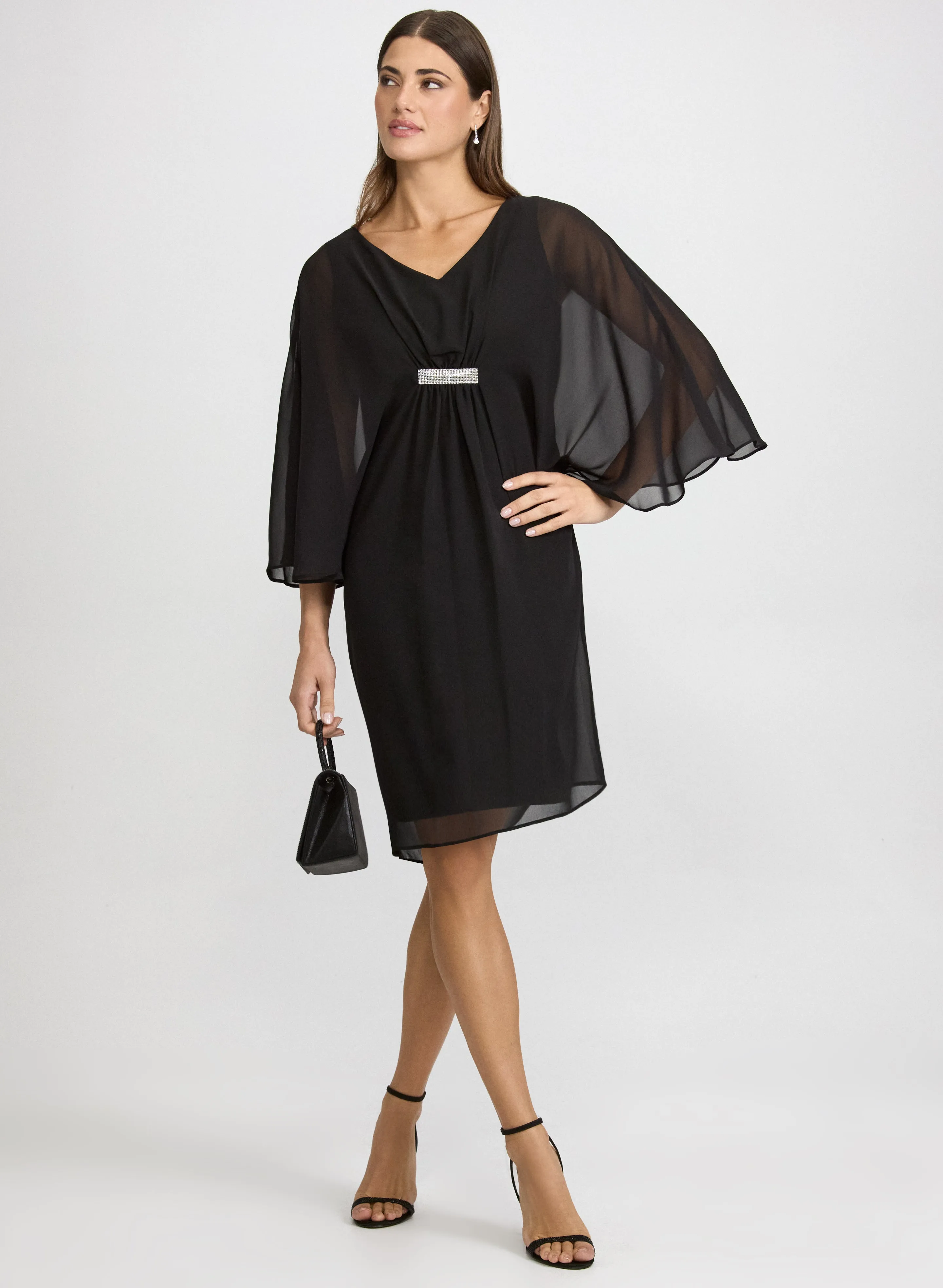 Laura Rhinestone Bar Detail Dress Laura Rhinestone Bar Detail Dress - Image 1