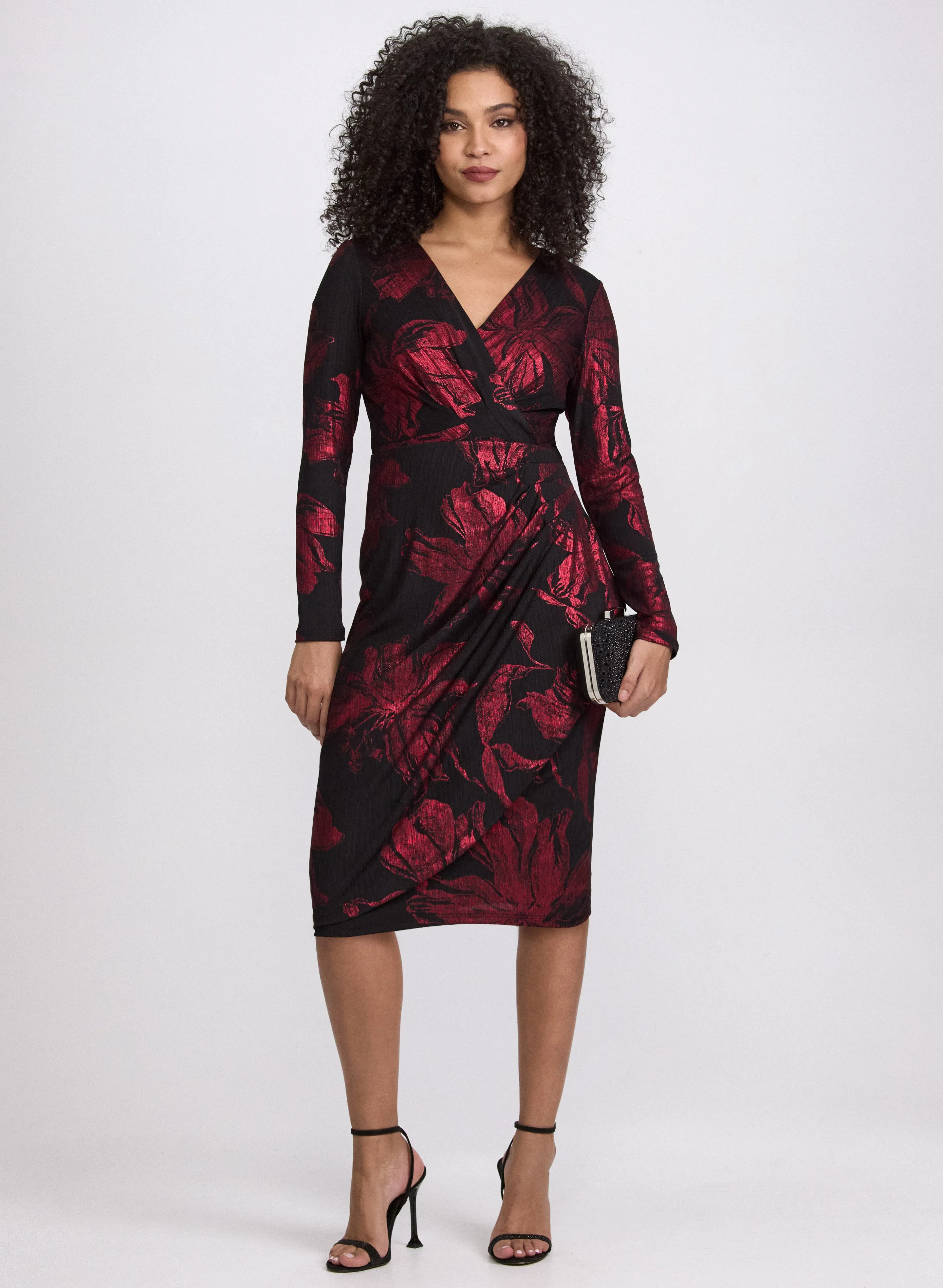 Laura Floral Metallic Dress Laura Floral Metallic Dress - Image 1