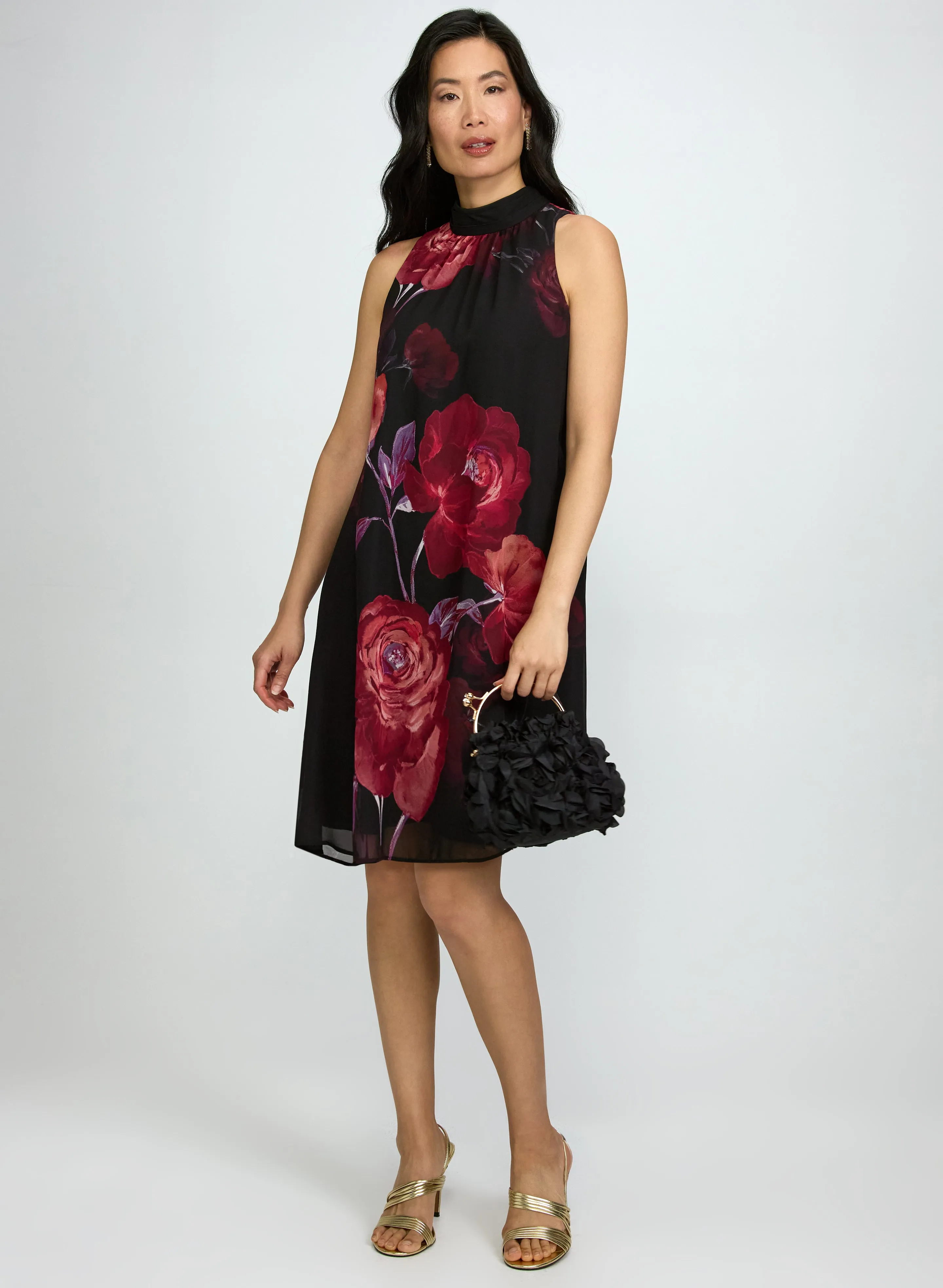Laura Floral Print Chiffon Dress Laura Floral Print Chiffon Dress - Image 1