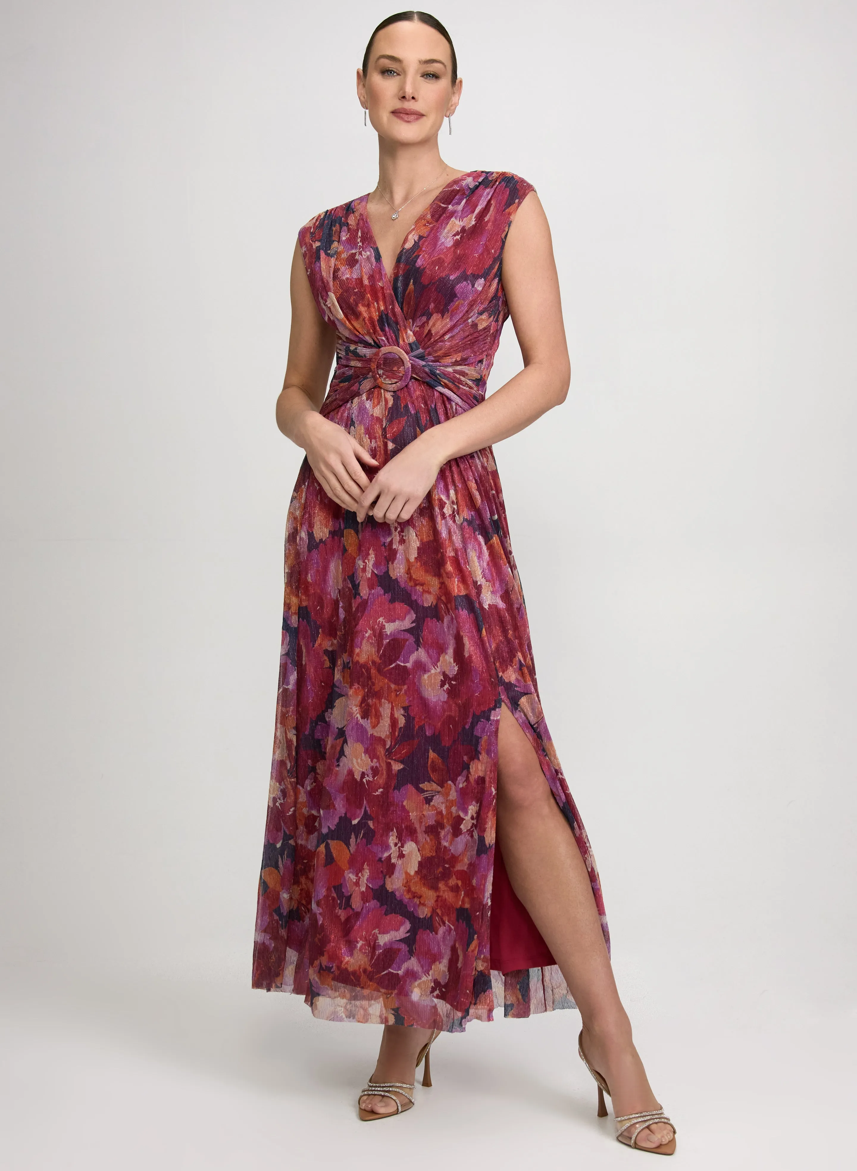 Laura Metallic Floral Dress Laura Metallic Floral Dress - Image 1